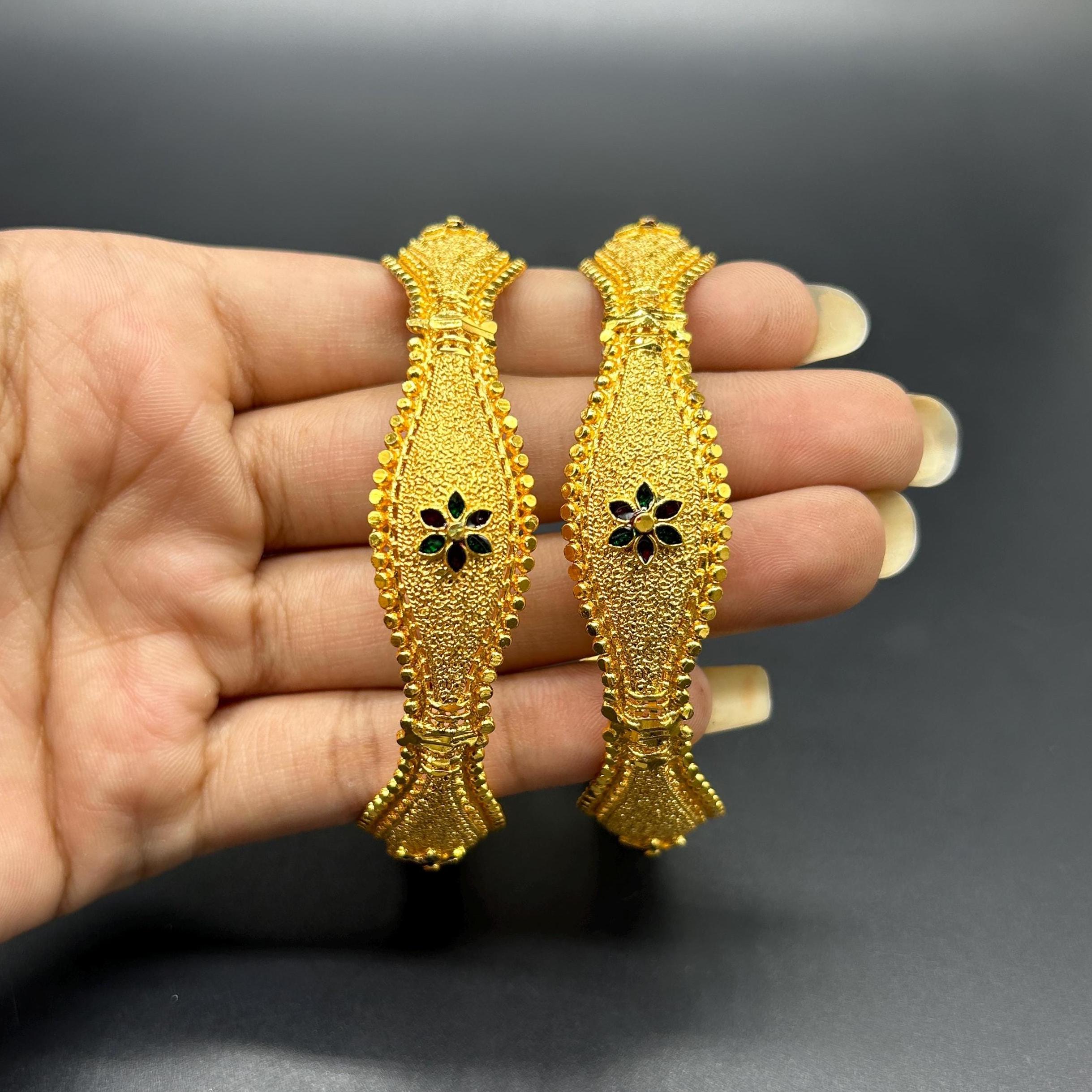 Matte finish Bangles/ Designer Bangles / Indian Fashion Jewelry/ Bangles/ Matte Finish/ Delicate Bangles