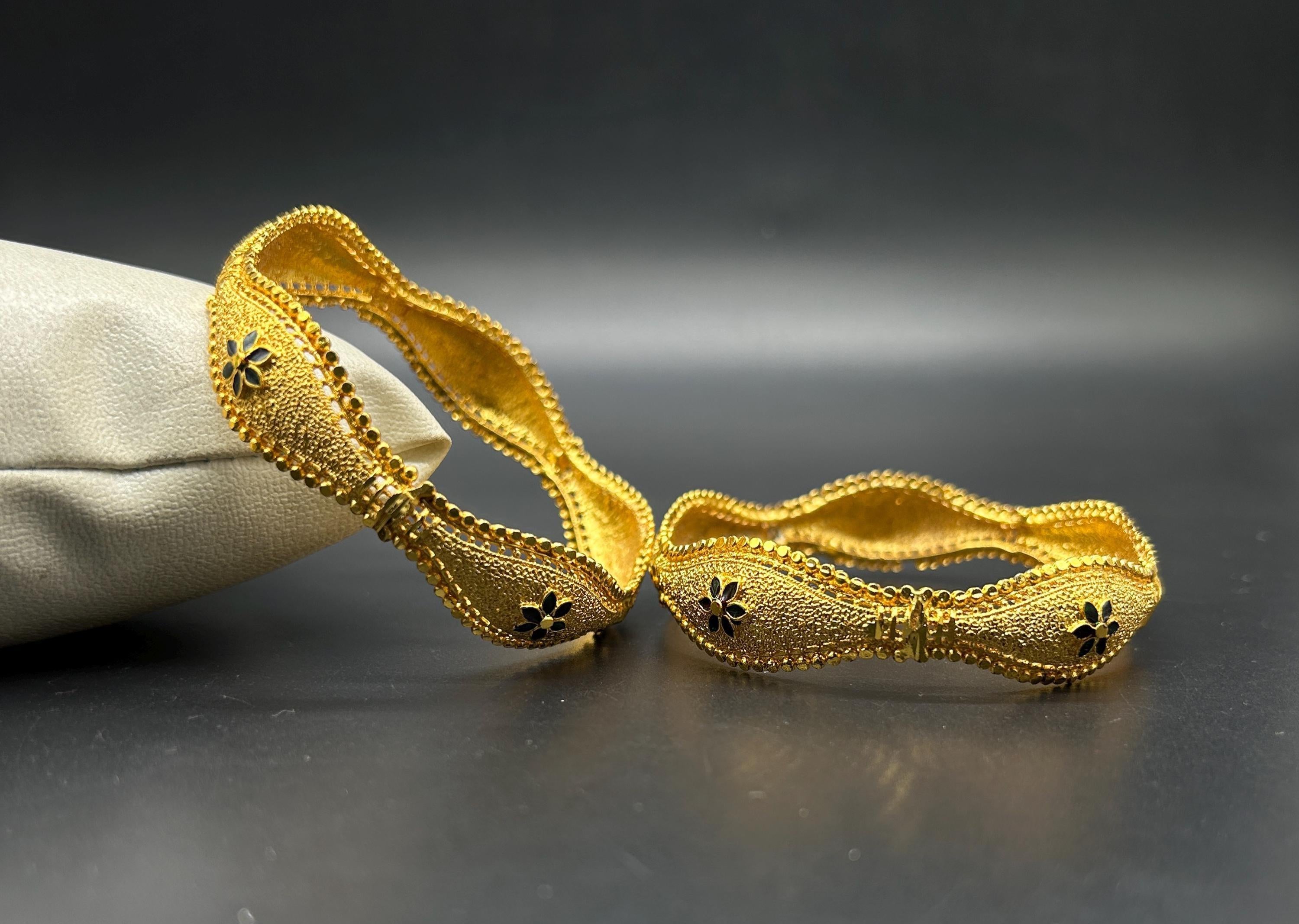 Matte finish Bangles/ Designer Bangles / Indian Fashion Jewelry/ Bangles/ Matte Finish/ Delicate Bangles