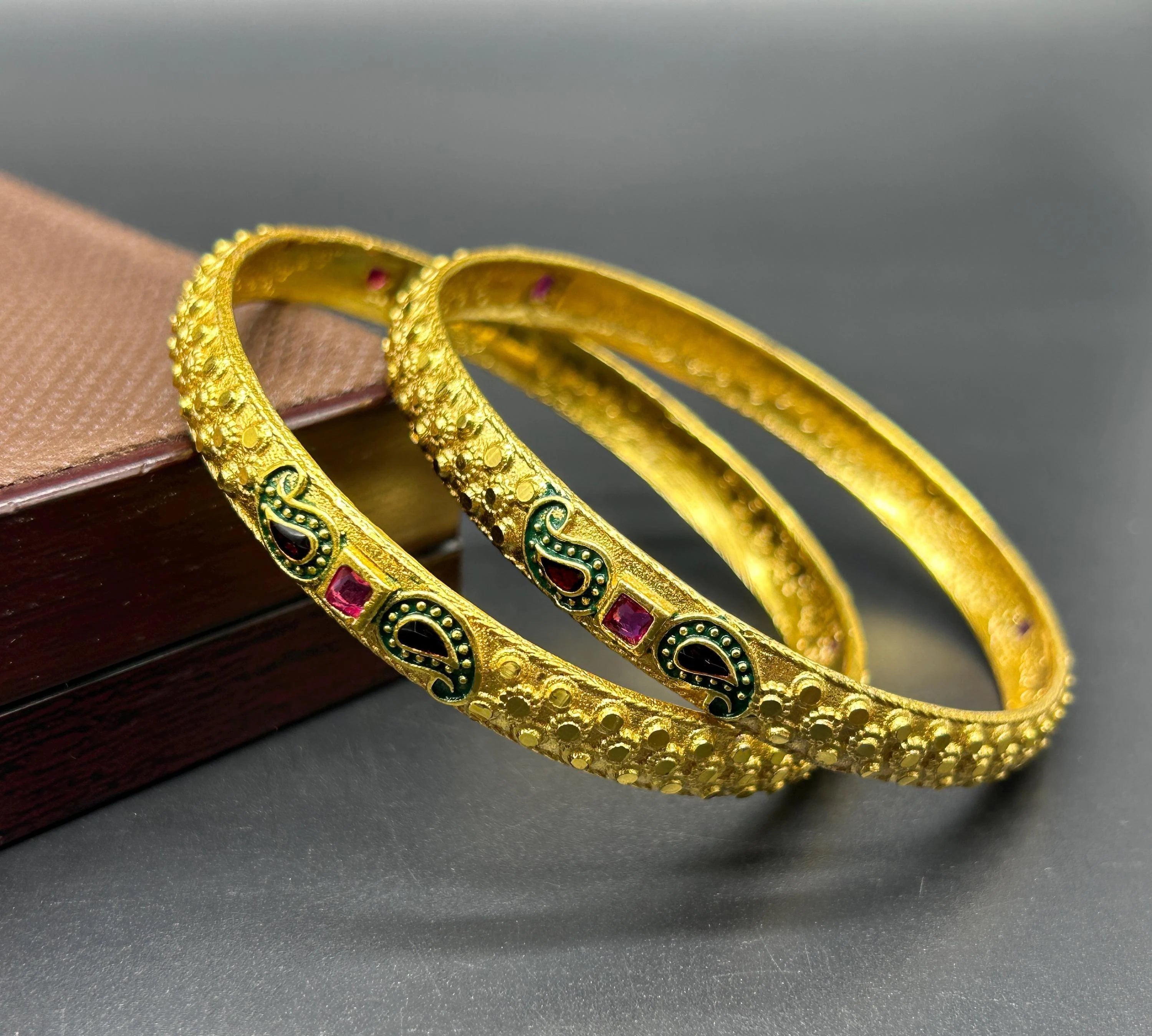 Matte finish Bangles/ Designer Bangles / Indian Fashion Jewelry/ Bangles/ Matte Finish/ Delicate Bangles