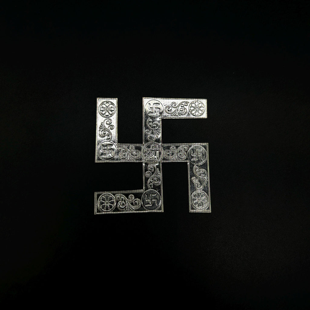 925 Sterling Silver swastik ,Silver Sathiya Pair.
