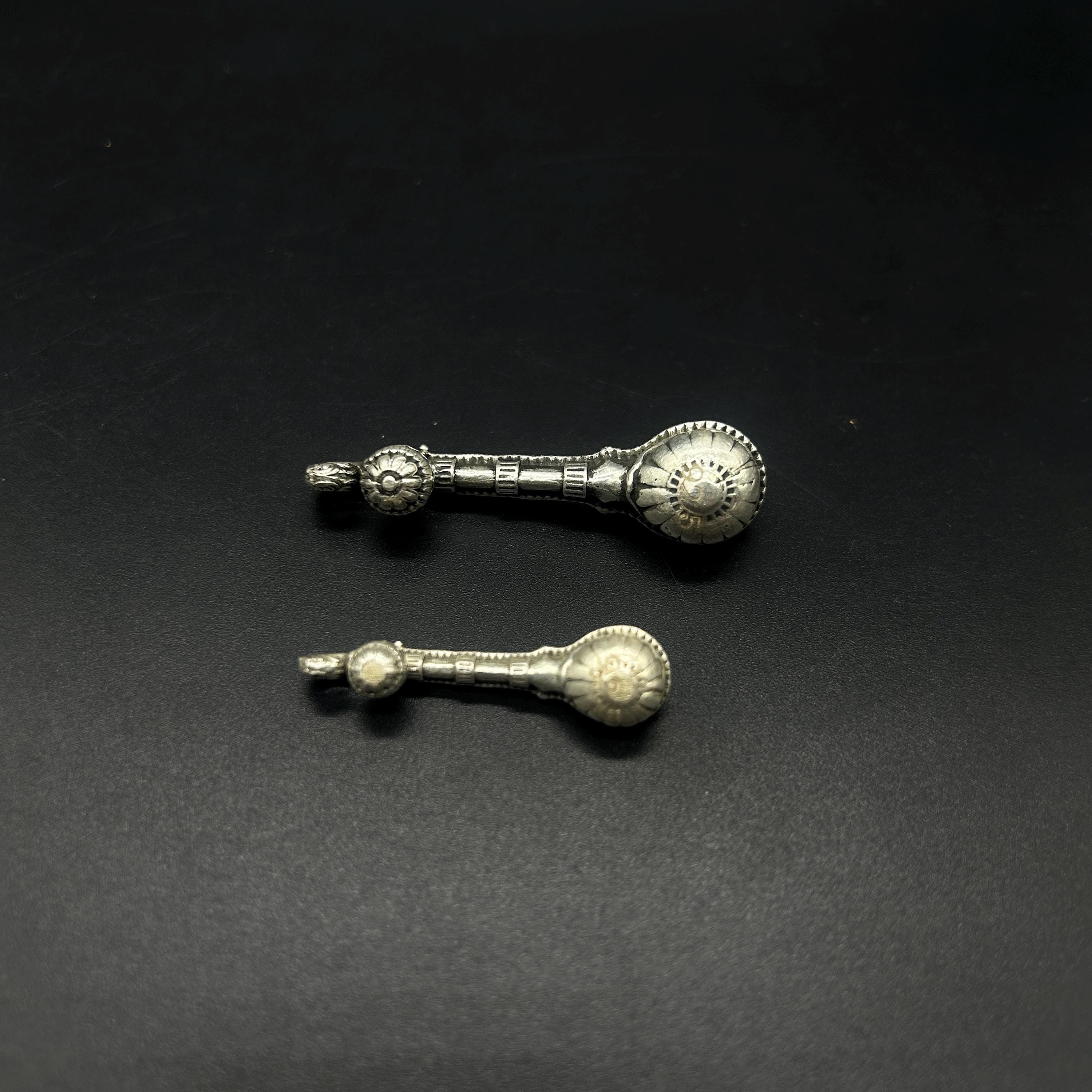 925 Sterling Silver Saraswati Vina (Veena).