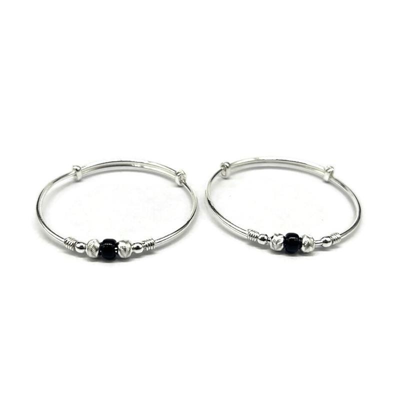 925 Sterling-Silver Baby Nazariya Kada Bangle for Baby Boy and Baby Girls