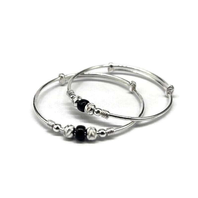 925 Sterling-Silver Baby Nazariya Kada Bangle for Baby Boy and Baby Girls
