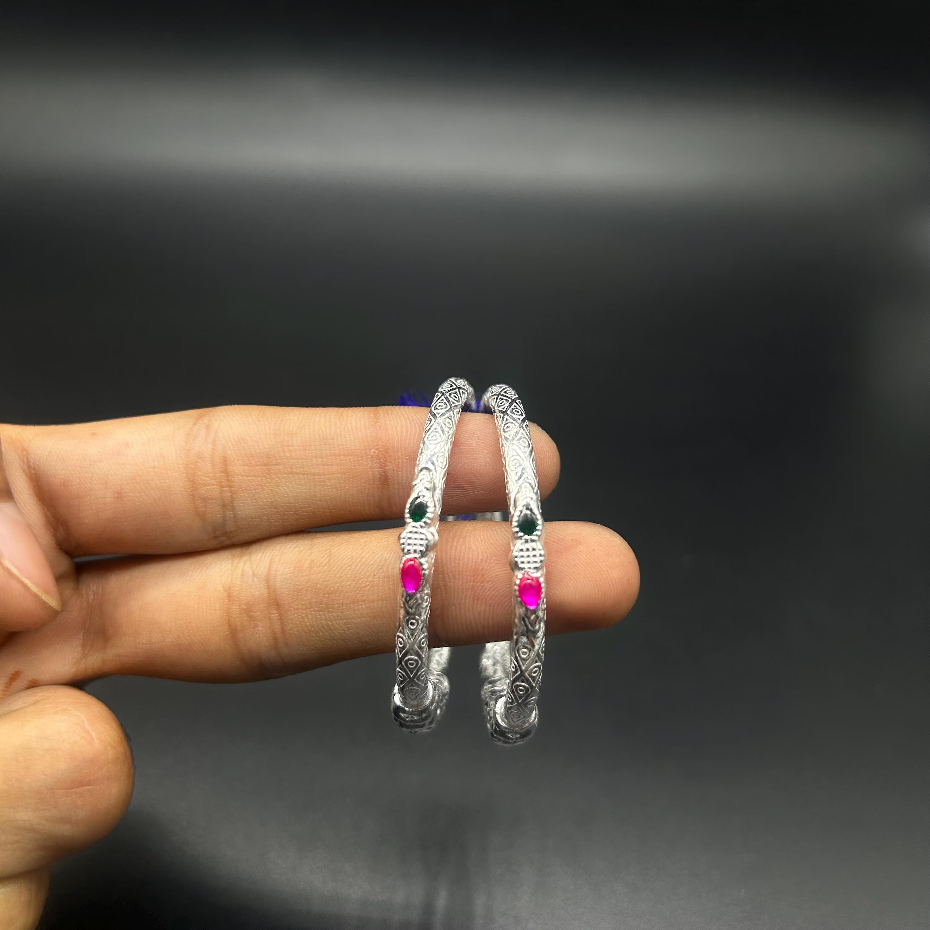 925 Sterling-Silver Baby Nazariya Kada Bangle for Baby Boy and Baby Girls