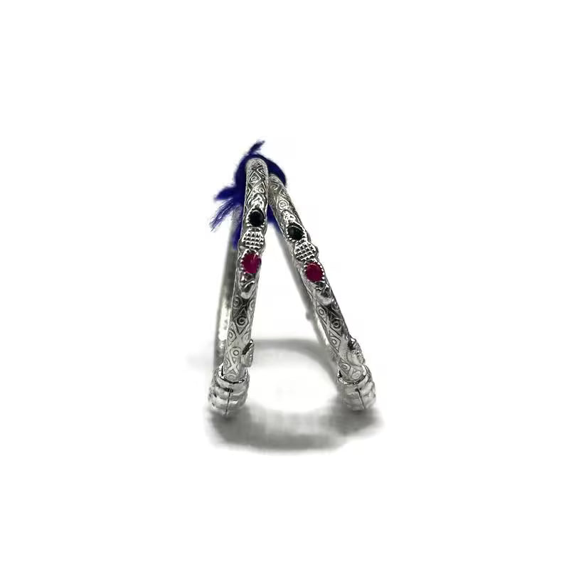 925 Sterling-Silver Baby Nazariya Kada Bangle for Baby Boy and Baby Girls