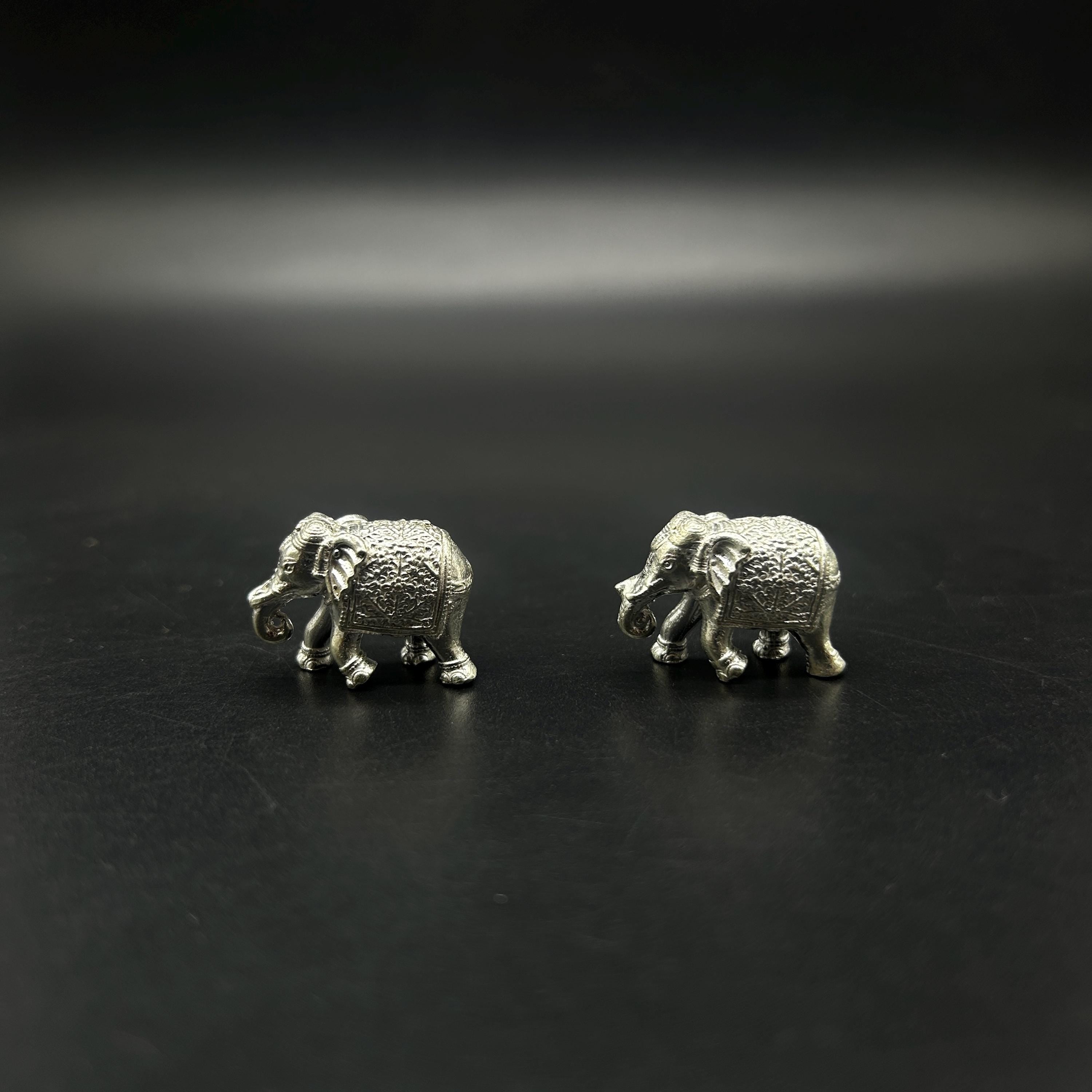 925 Sterling Silver Elephant Idol / Silver Elephant Statue