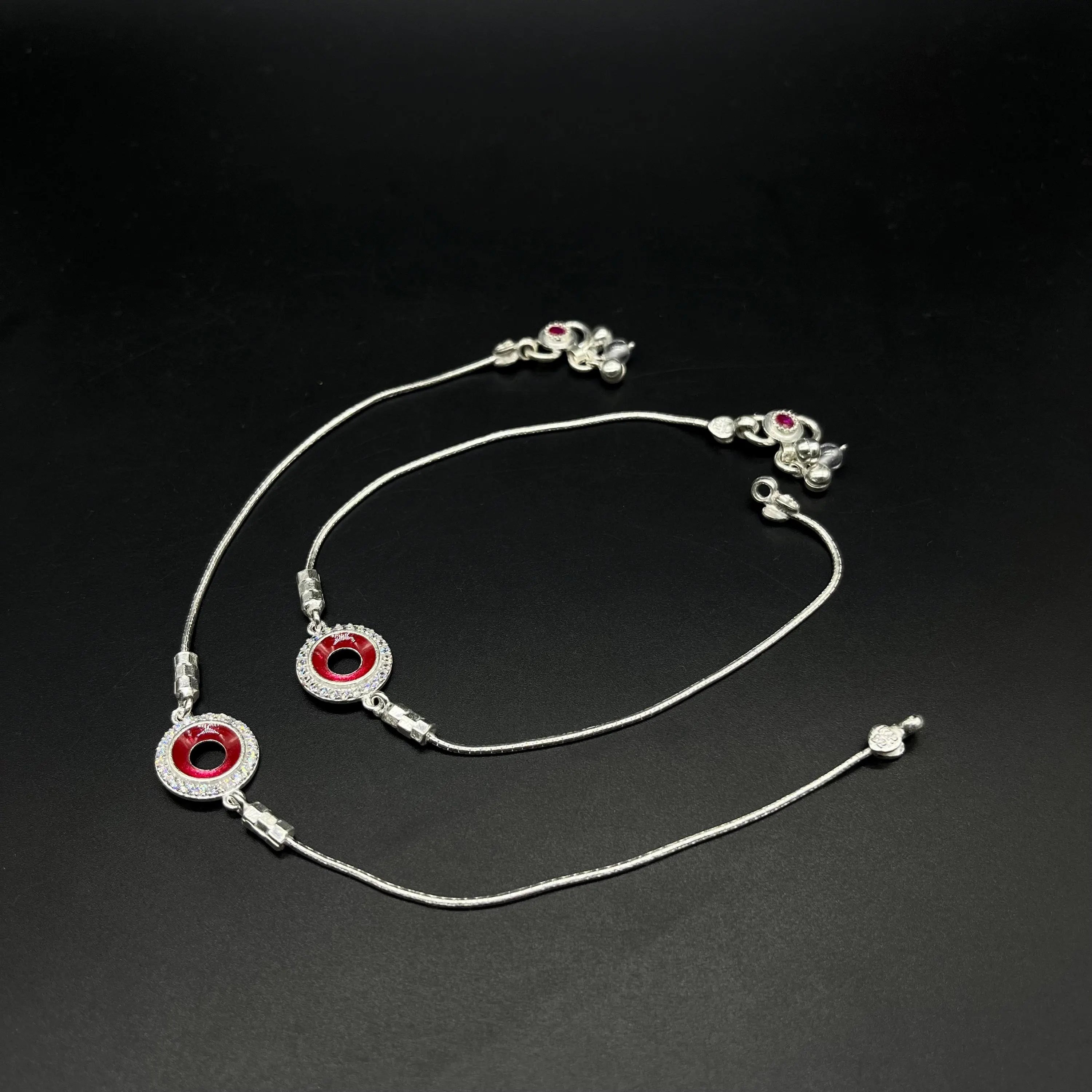 925 Sterling Silver Anklet / Silver Payal.