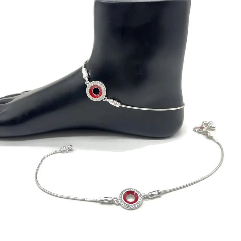 925 Sterling Silver Anklet / Silver Payal.