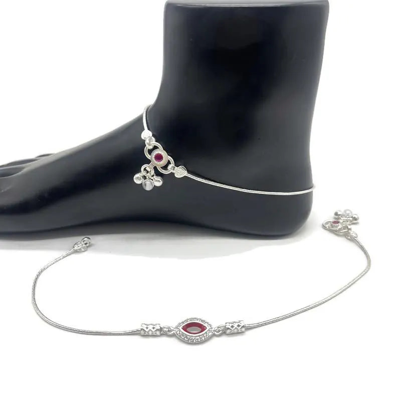 925 Sterling Silver Anklet / Silver Payal / Silver Anklet / Silver Bride Anklet / Silver Payal / Silver Designer Payal