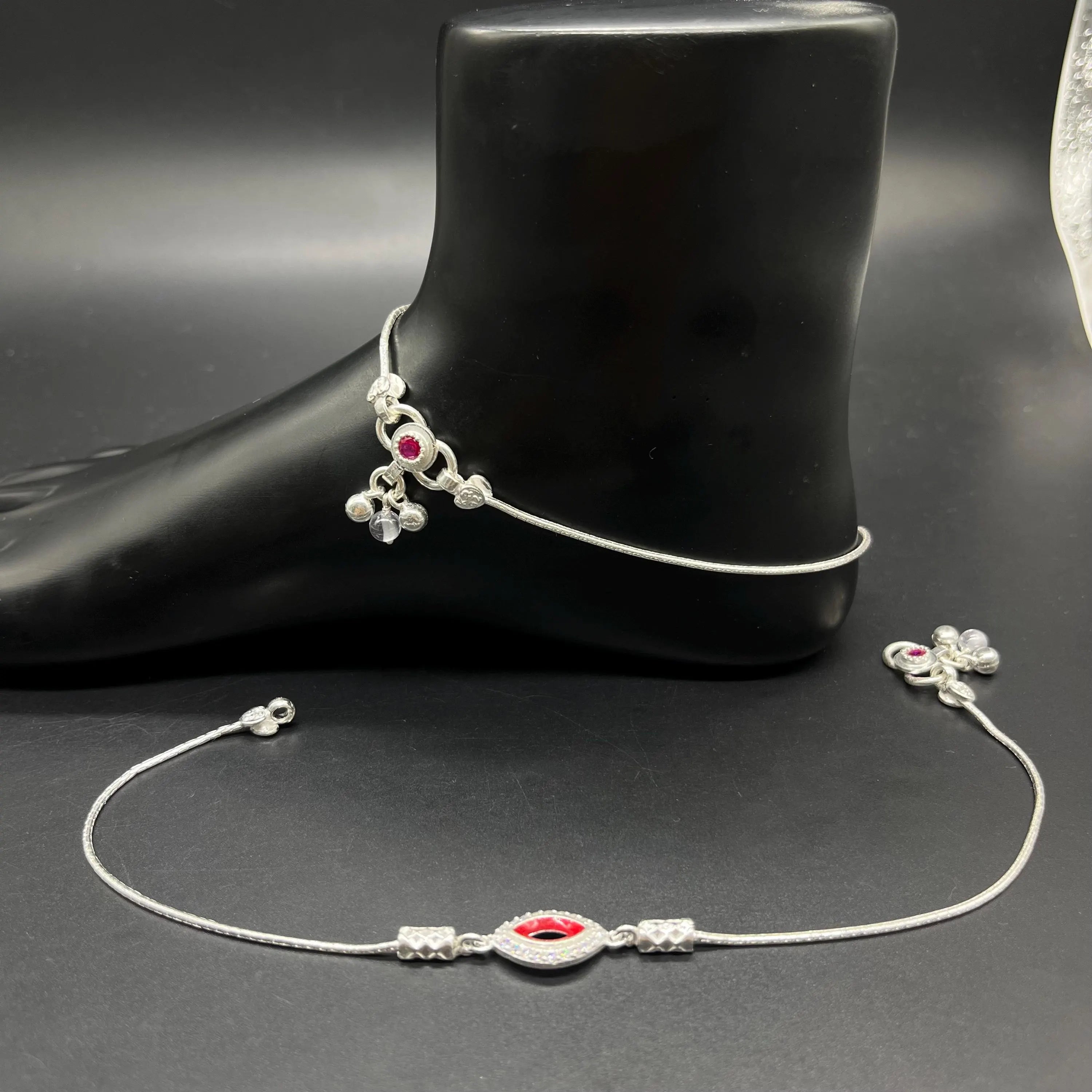 925 Sterling Silver Anklet / Silver Payal / Silver Anklet / Silver Bride Anklet / Silver Payal / Silver Designer Payal