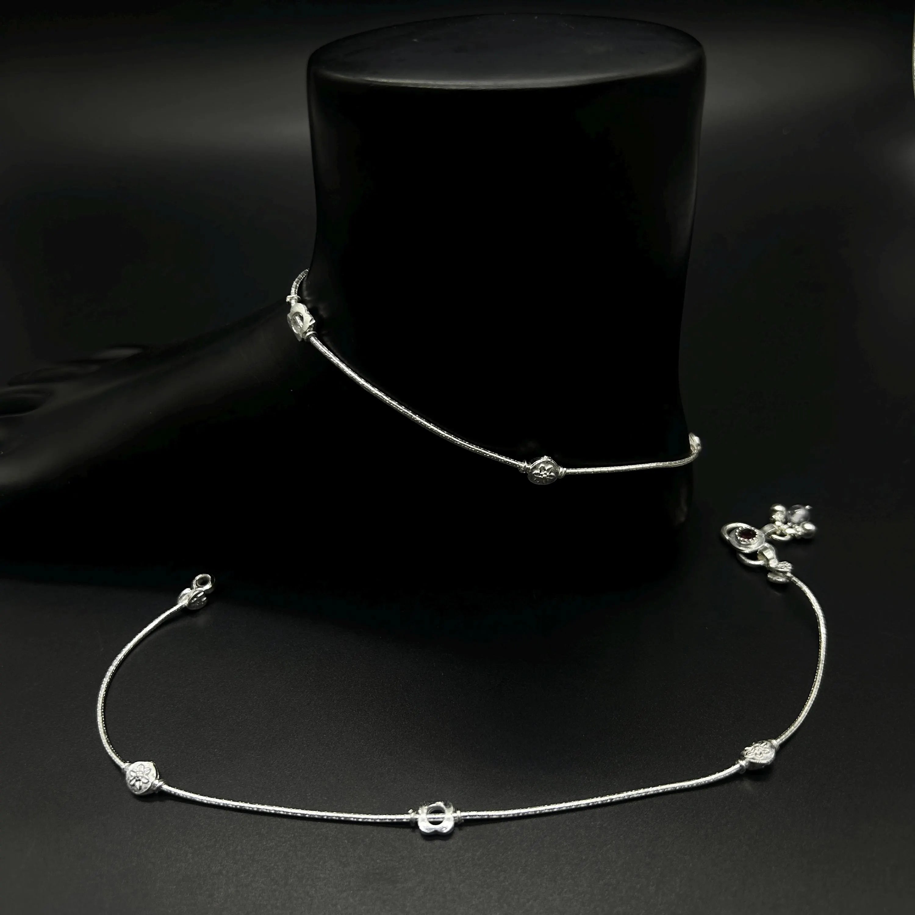 925 Sterling Silver Anklet / Silver Bride Payal / Silver Anklet / Silver Payal / Silver Antique Payal / Designer Anklet