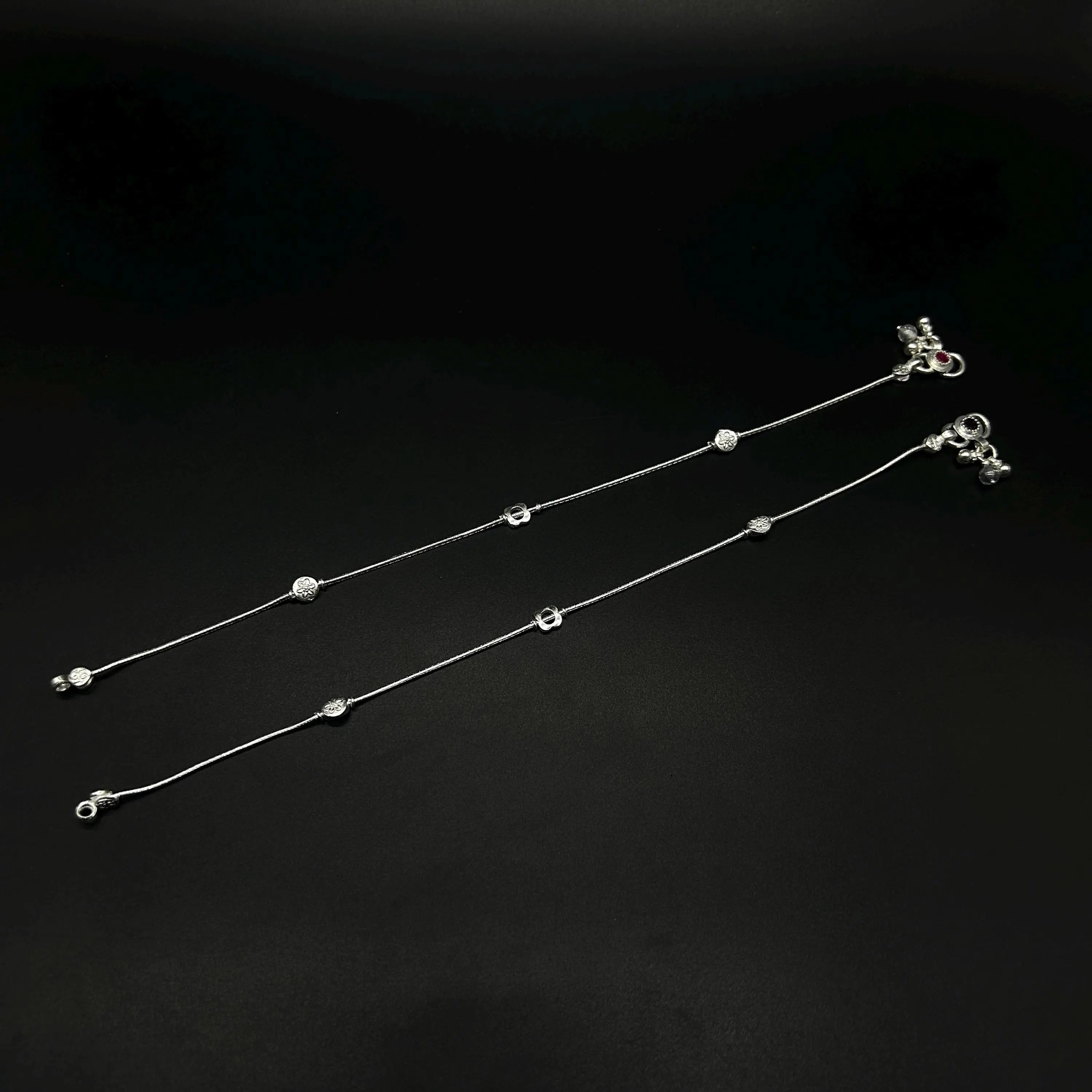 925 Sterling Silver Anklet / Silver Bride Payal / Silver Anklet / Silver Payal / Silver Antique Payal / Designer Anklet