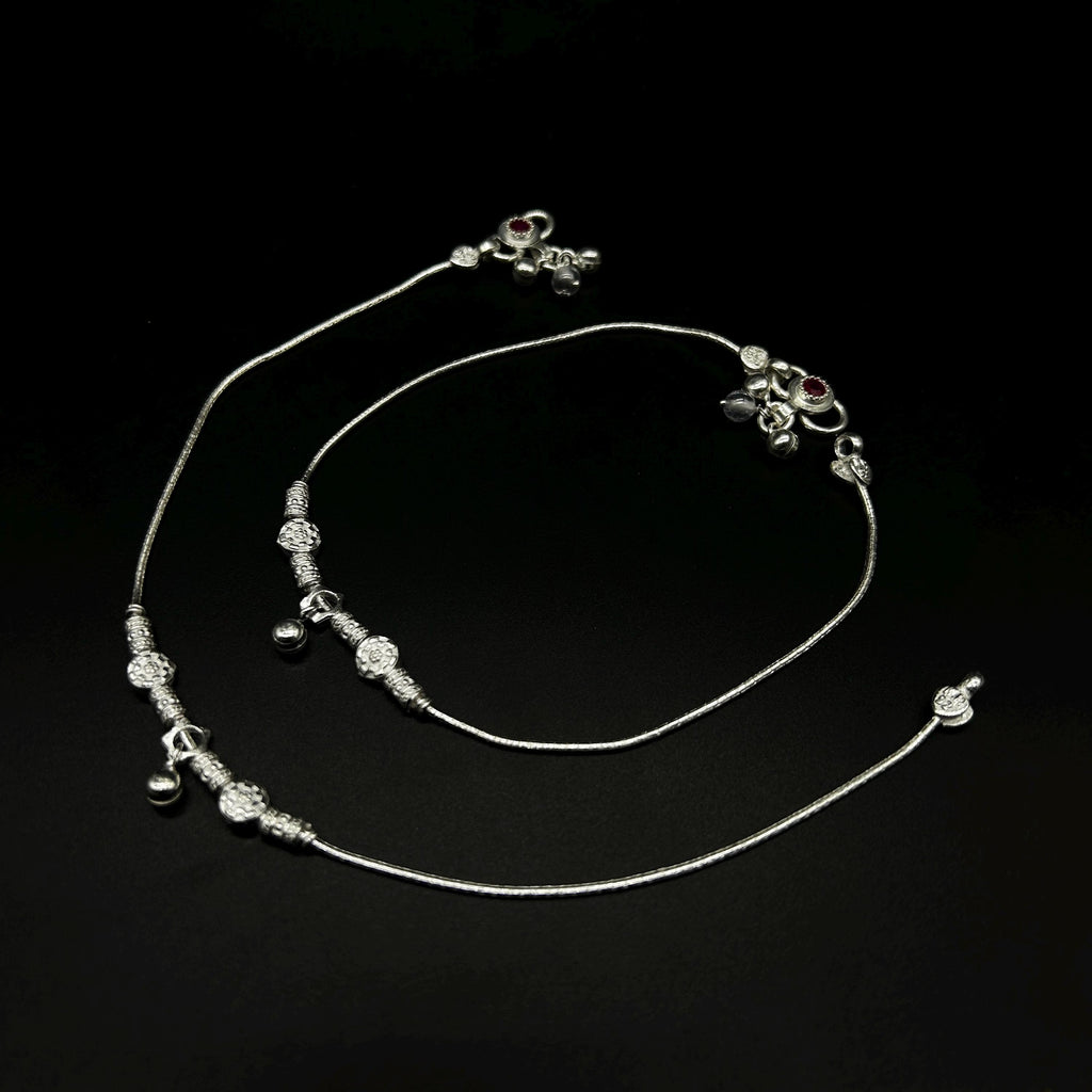925 Sterling Silver Anklet / Silver Payal / Silver Anklet / Silver Bride Anklet / Silver Payal / Silver Designer Payal