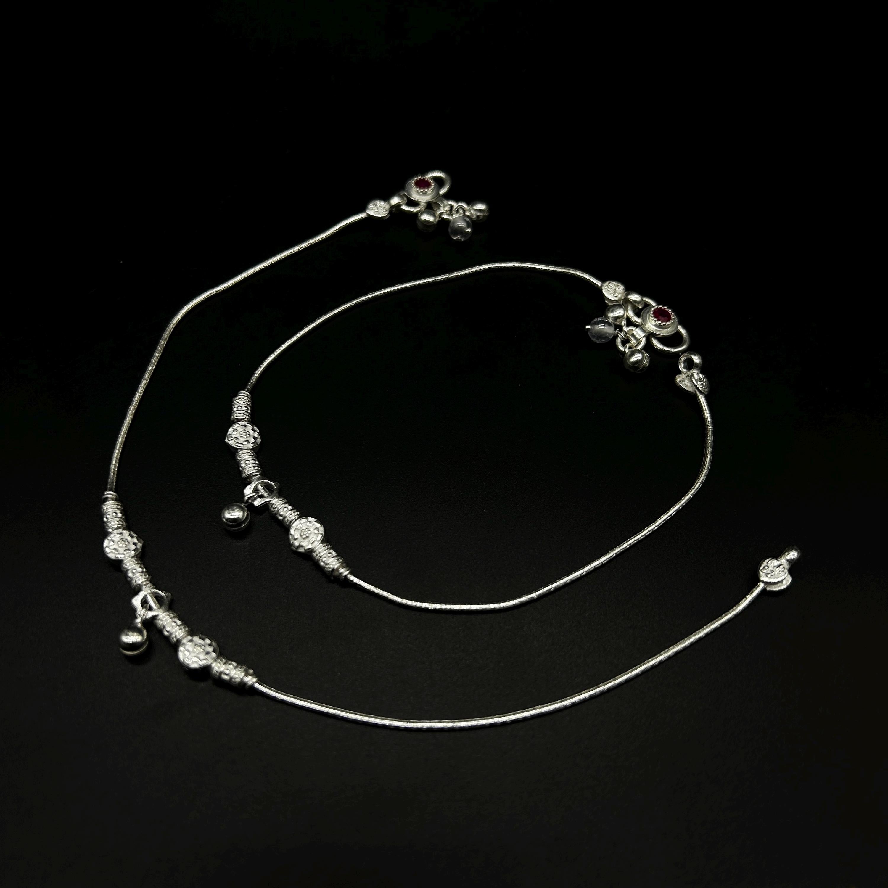 925 Sterling Silver Anklet / Silver Payal / Silver Anklet / Silver Bride Anklet / Silver Payal / Silver Designer Payal