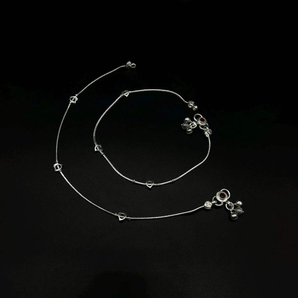 925 Sterling Silver Anklet / Silver Payal / Silver Anklet / Silver Bride Anklet / Silver Payal / Silver Designer Payal