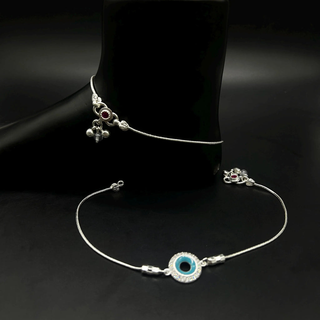 925 Sterling Silver Anklet / Silver Payal / Silver Anklet / Silver Bride Anklet / Silver Payal / Silver Designer Payal