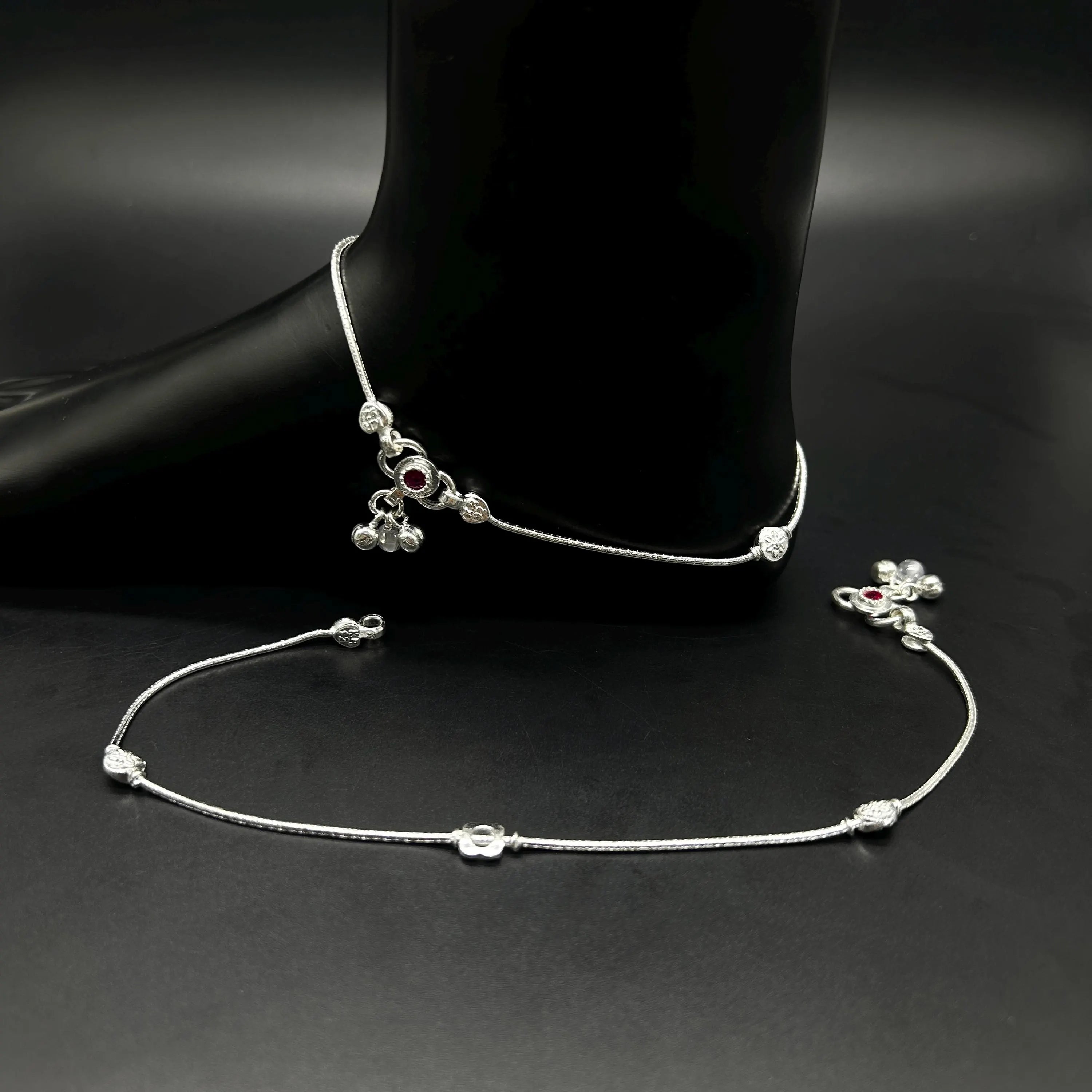 925 Sterling Silver Anklet / Silver Payal / Silver Anklet / Silver Bride Anklet / Silver Payal / Silver Designer Payal
