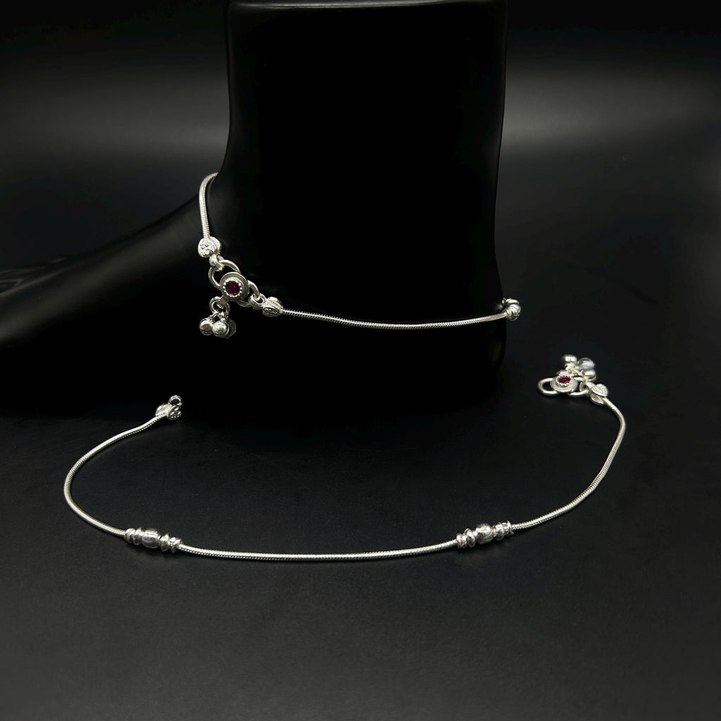 925 Sterling Silver Anklet / Silver Payal / Silver Anklet / Silver Bride Anklet / Silver Payal / Silver Designer Payal