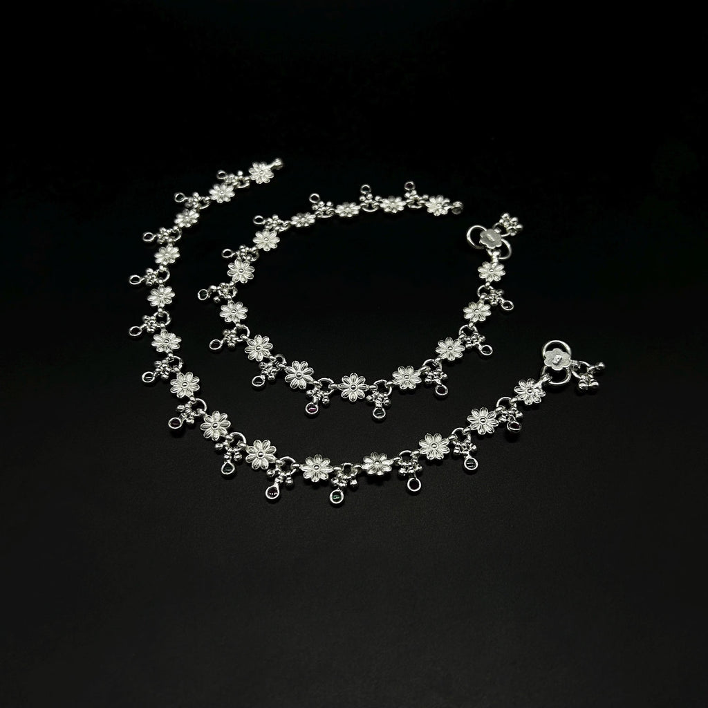 925 Sterling Silver Anklet / Silver Payal / Silver Anklet / Silver Bride Anklet / Silver Payal / Silver Designer Payal