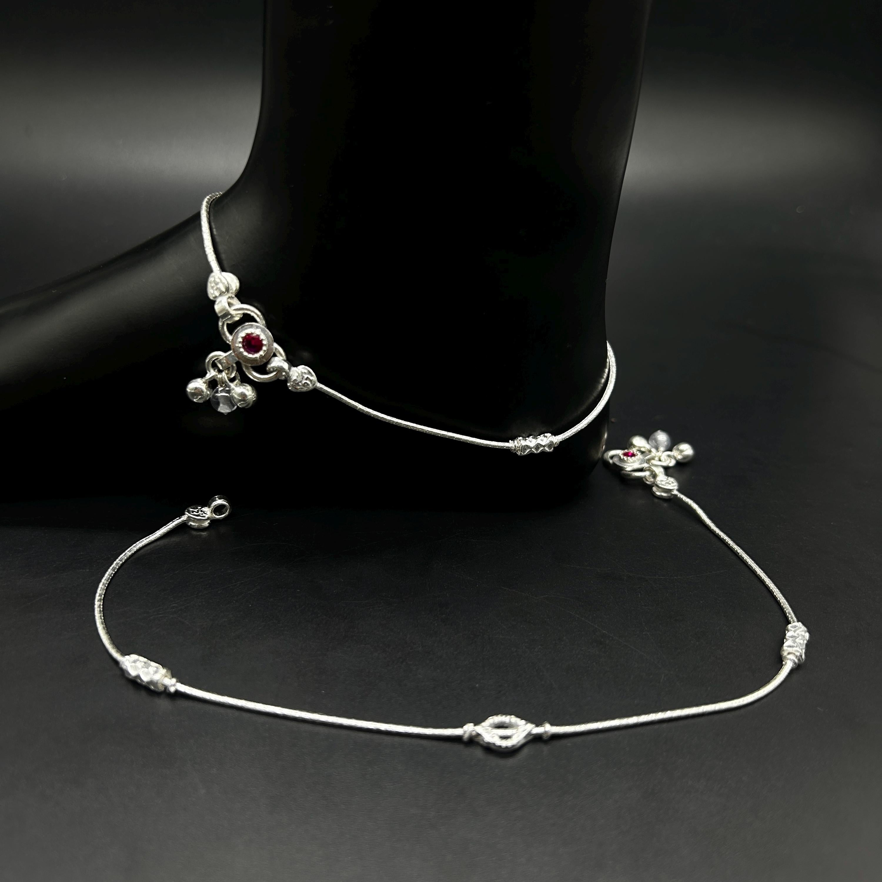 925 Sterling Silver Anklet / Silver Payal / Silver Anklet / Silver Bride Anklet / Silver Payal / Silver Designer Payal