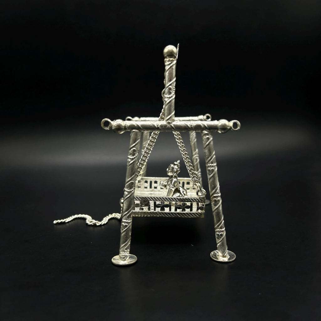 925 Sterling Silver Jhula with laddu gopal ji
