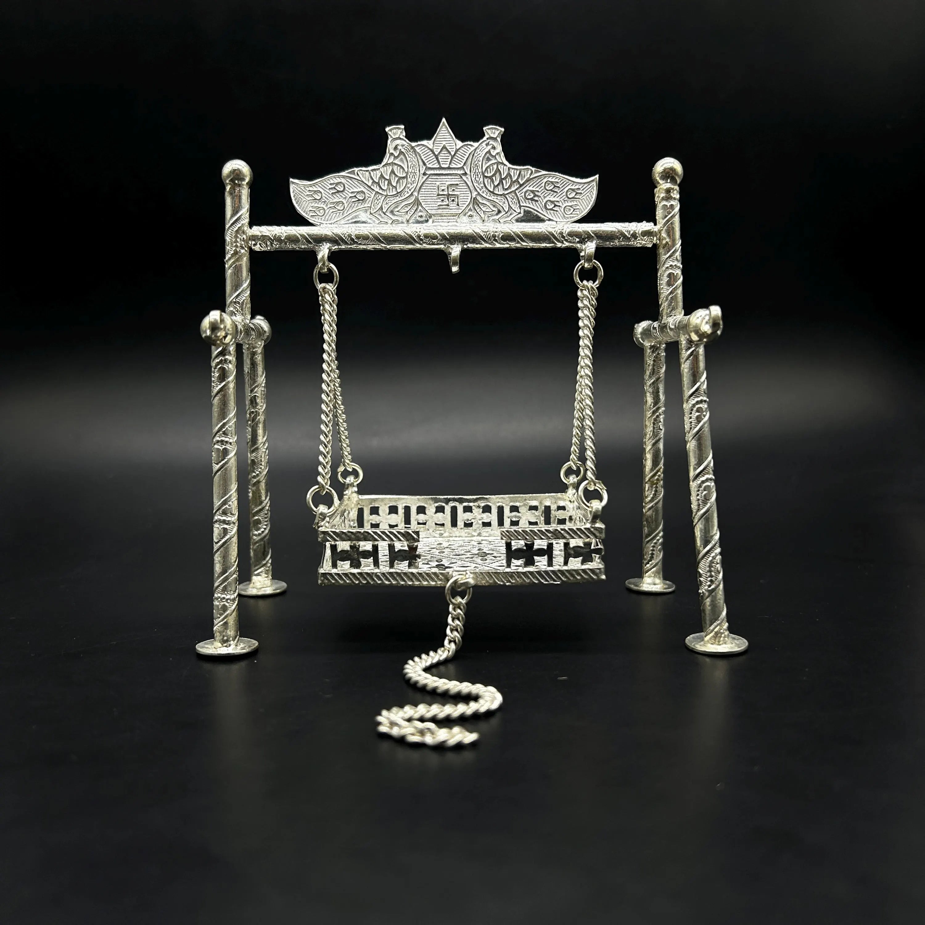 925 Sterling Silver Jhula with laddu gopal ji
