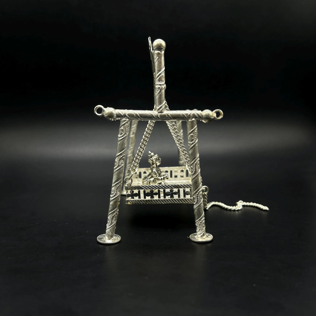 925 Sterling Silver Jhula with laddu gopal ji