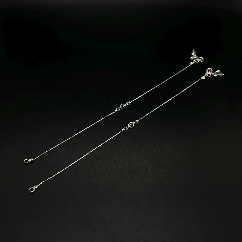 925 Sterling Silver Anklet / Silver Payal / Silver Anklet / Silver Bride Anklet / Silver Payal / Silver Designer Payal