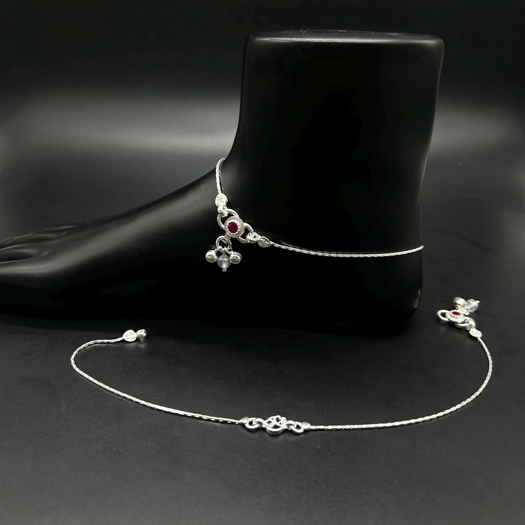 925 Sterling Silver Anklet / Silver Payal / Silver Anklet / Silver Bride Anklet / Silver Payal / Silver Designer Payal