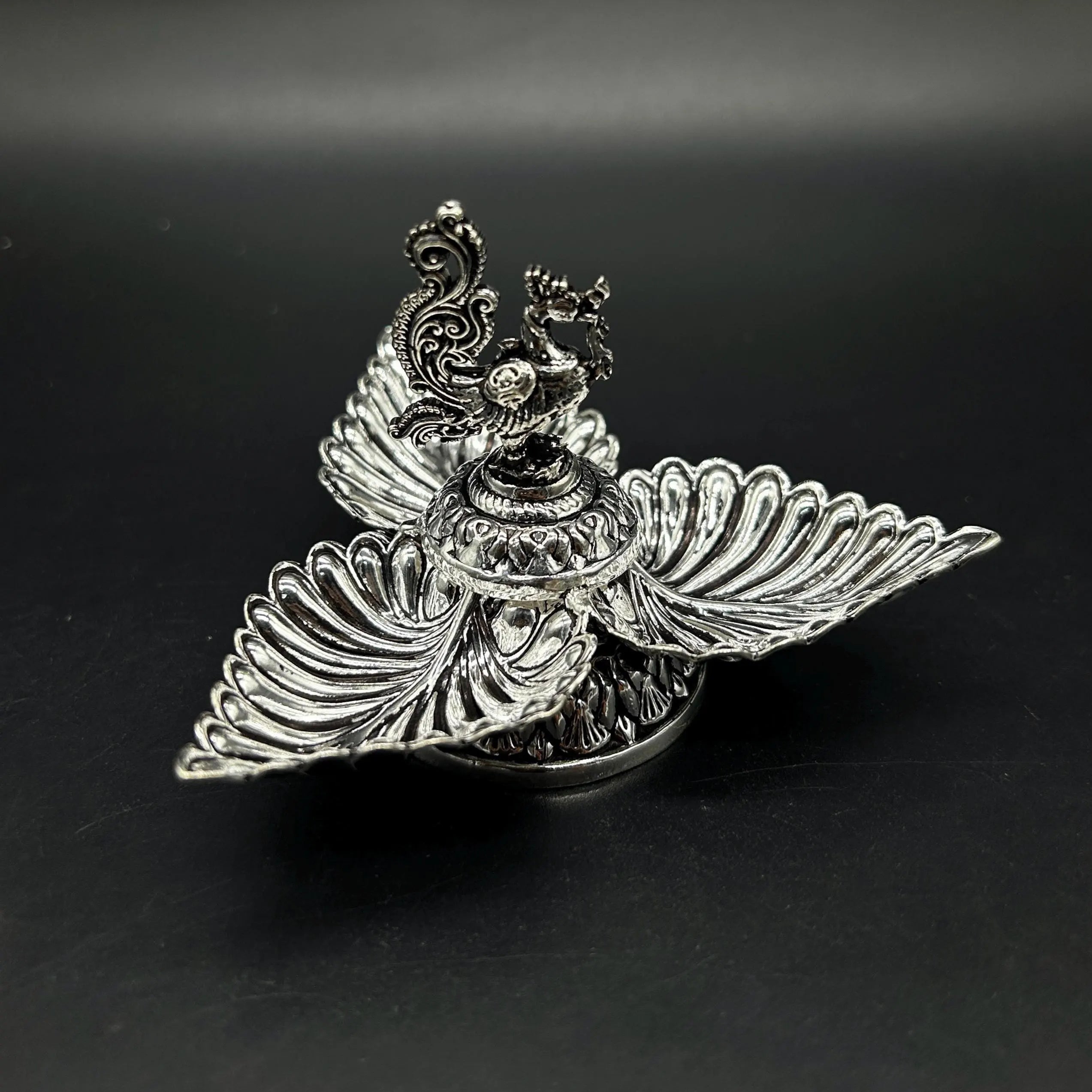 925 Sterling Silver Leaf Diya
