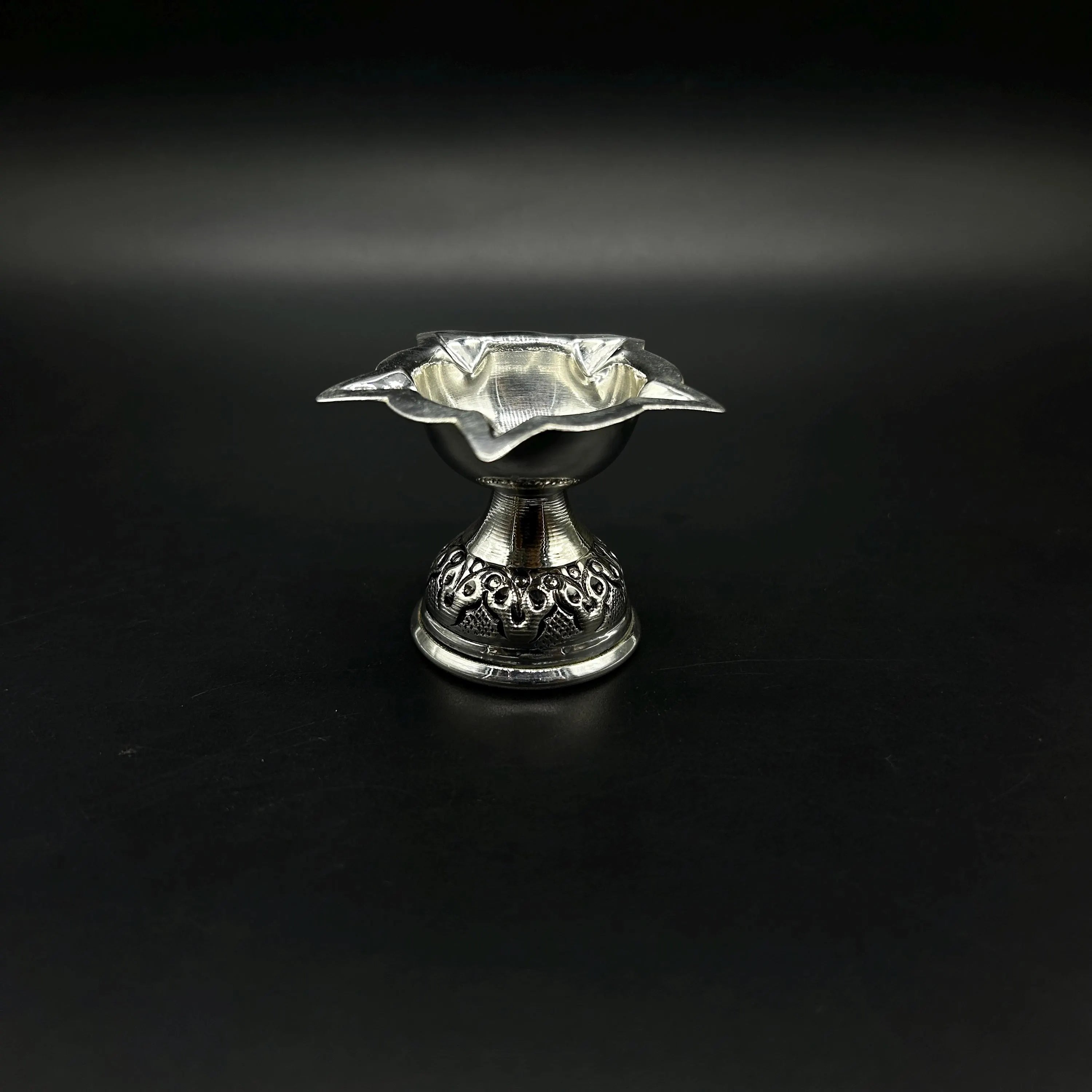 925 Sterling Silver Diya / Silver Antique Diya