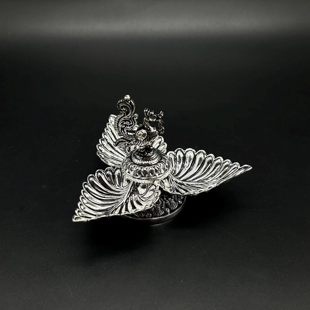 925 Sterling Silver Leaf Diya