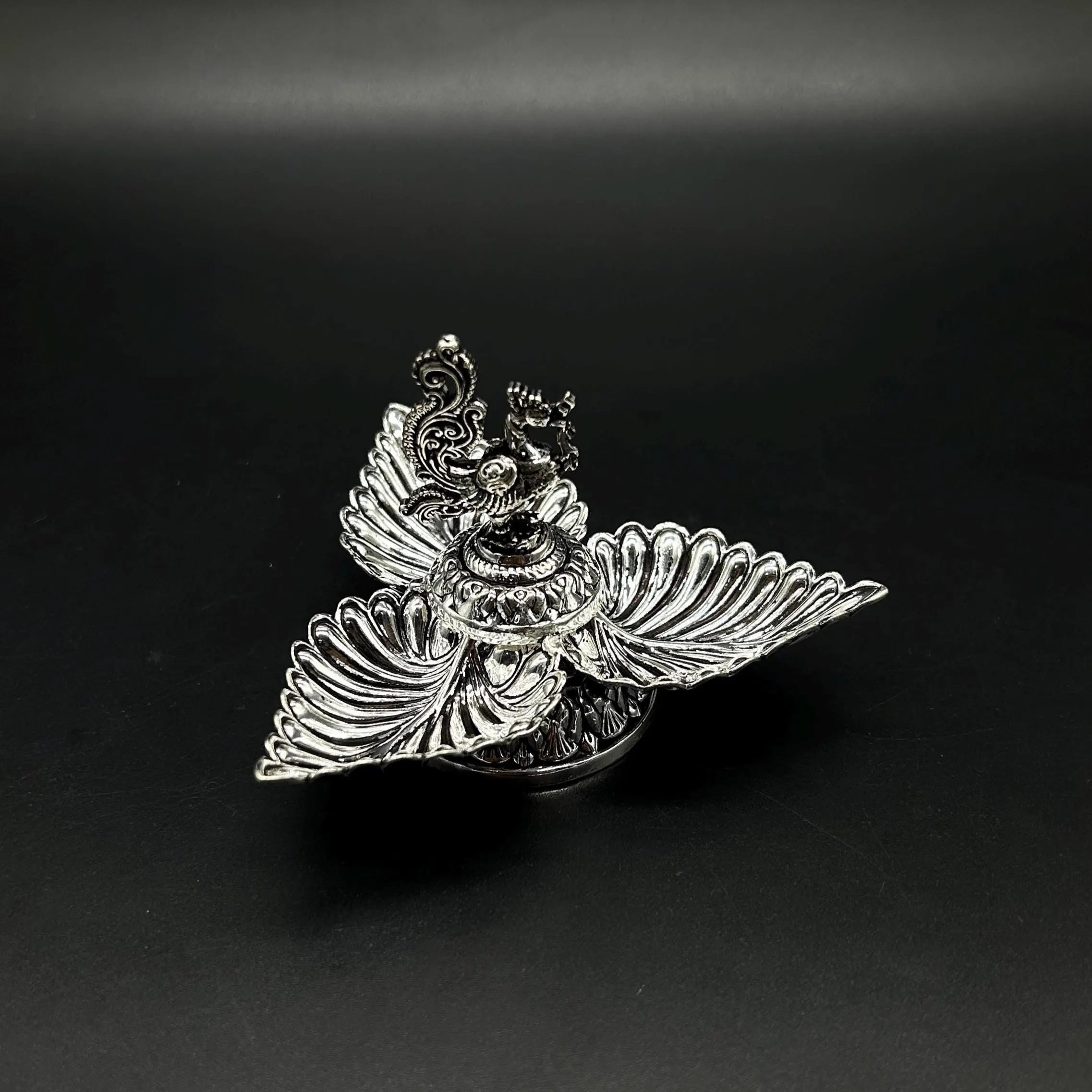 925 Sterling Silver Leaf Diya