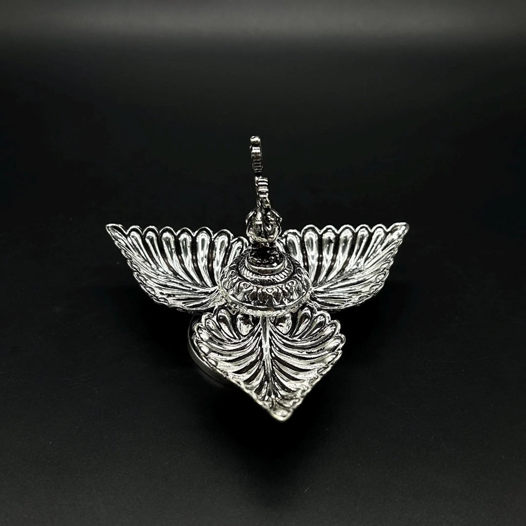 925 Sterling Silver Leaf Diya
