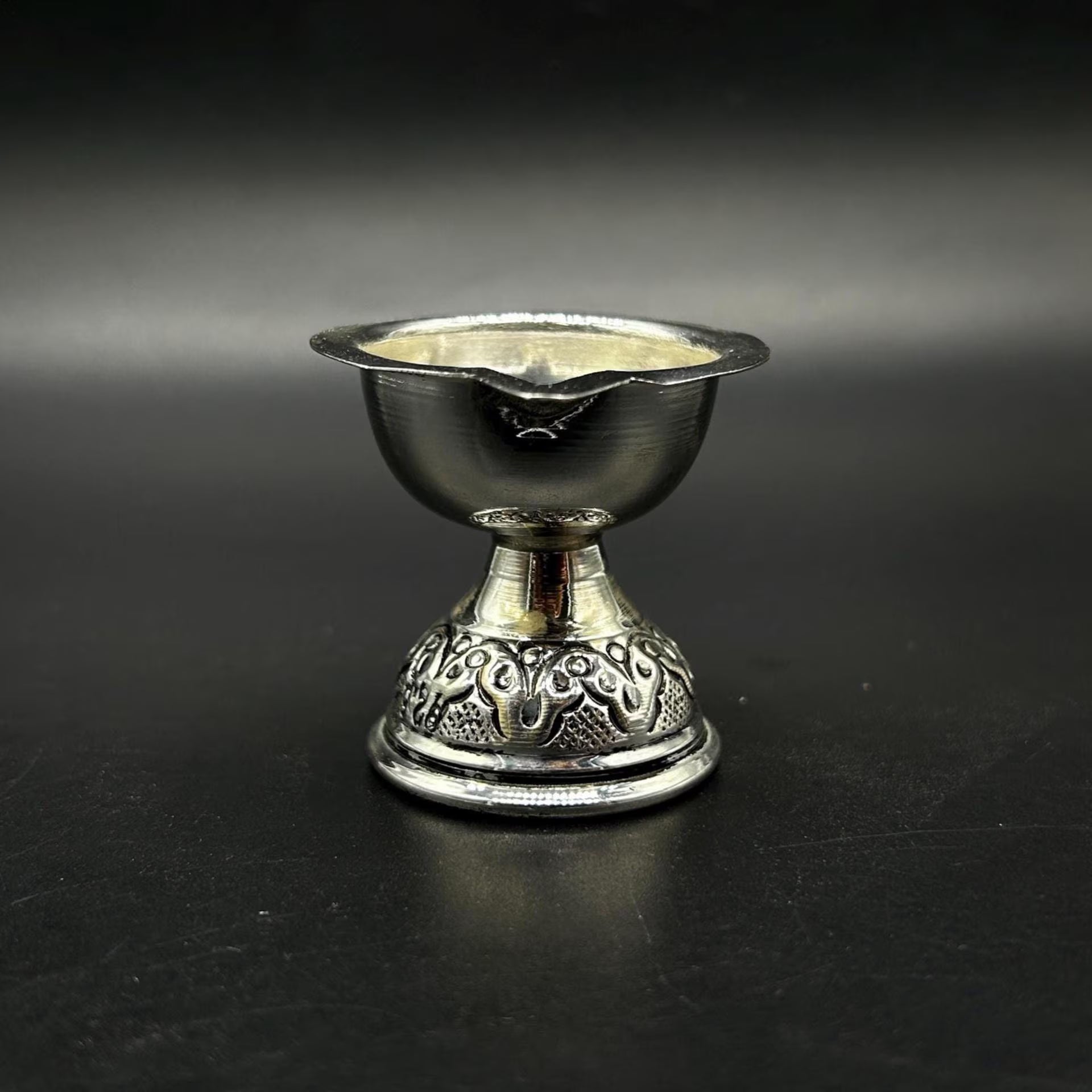 925 Solid Silver Diya / Silver Puja Diya