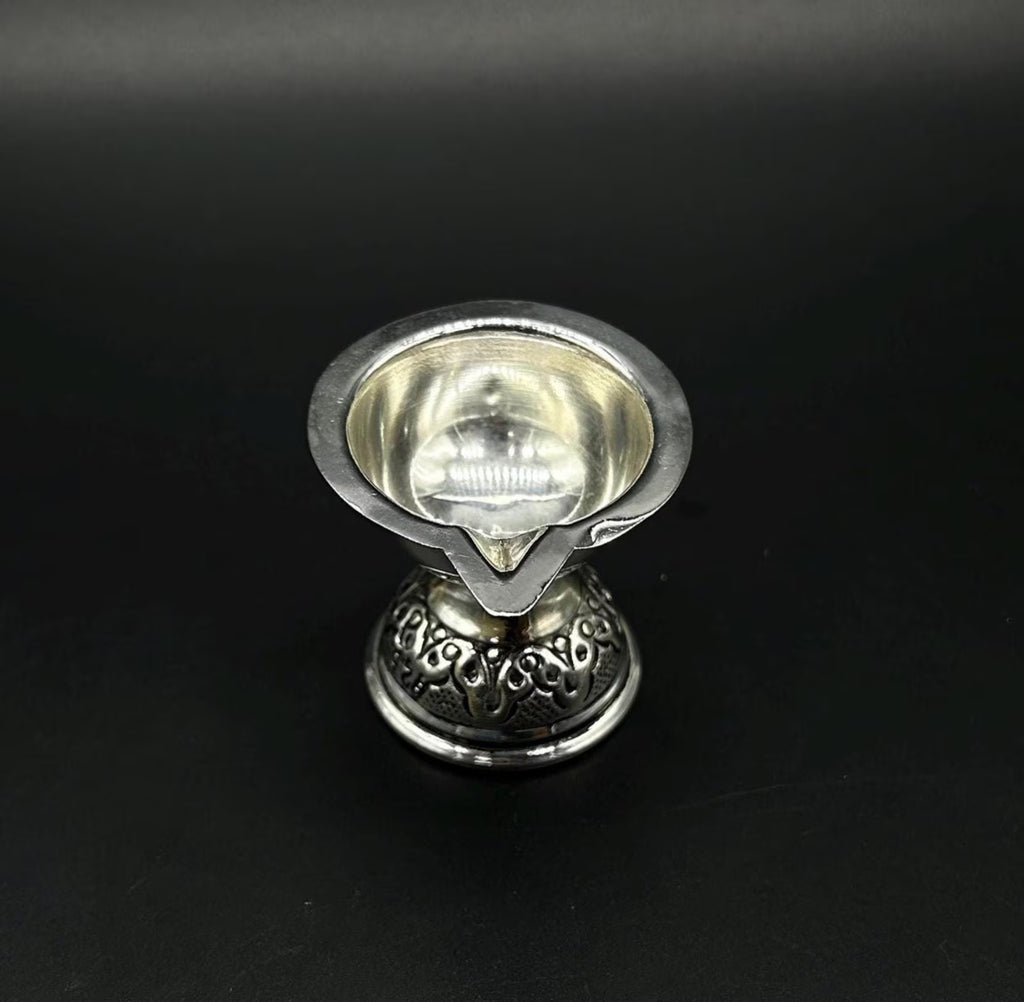 925 Solid Silver Diya / Silver Puja Diya