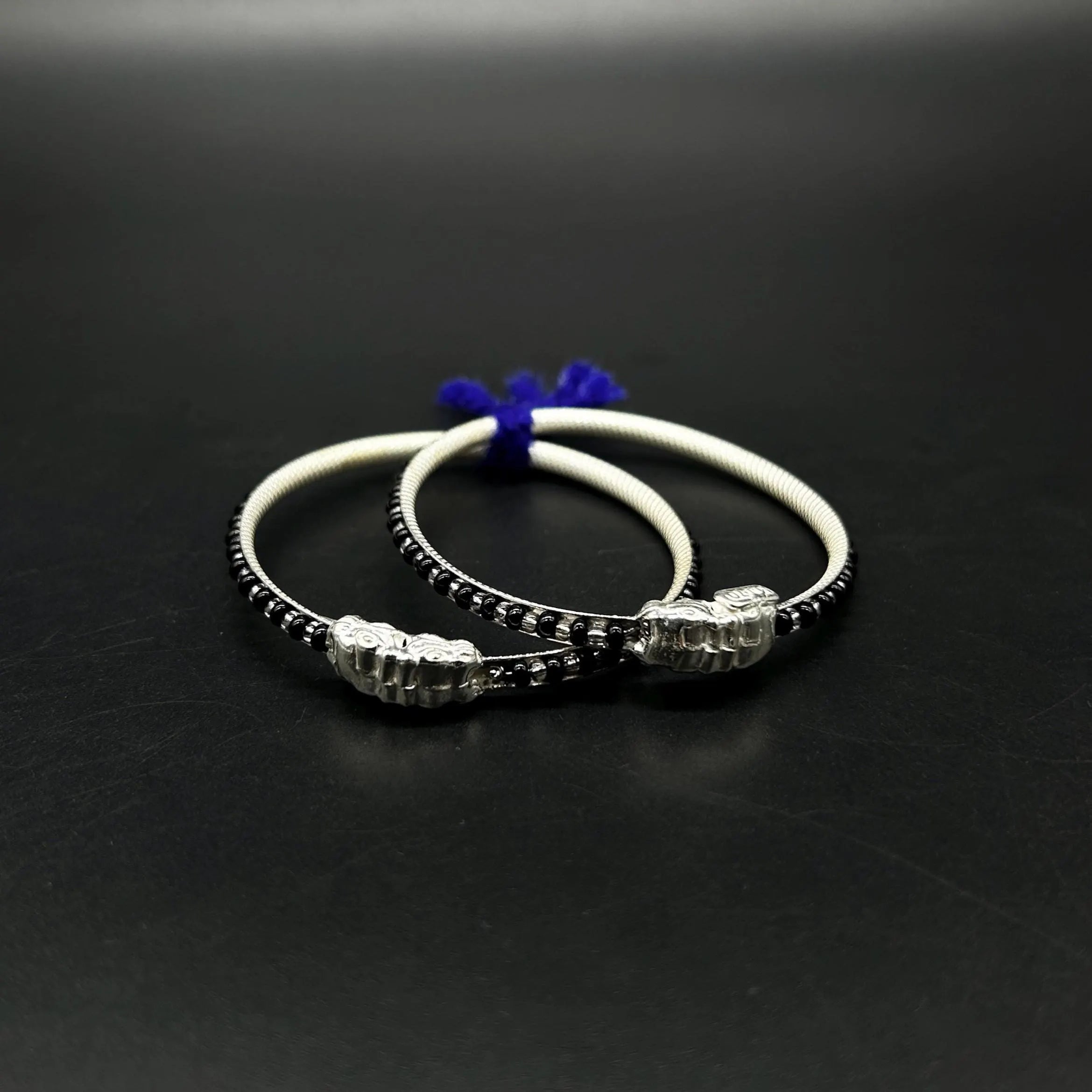 Pure Silver Baby Nazariya Kada Bangle for Baby Boy and Baby Girls