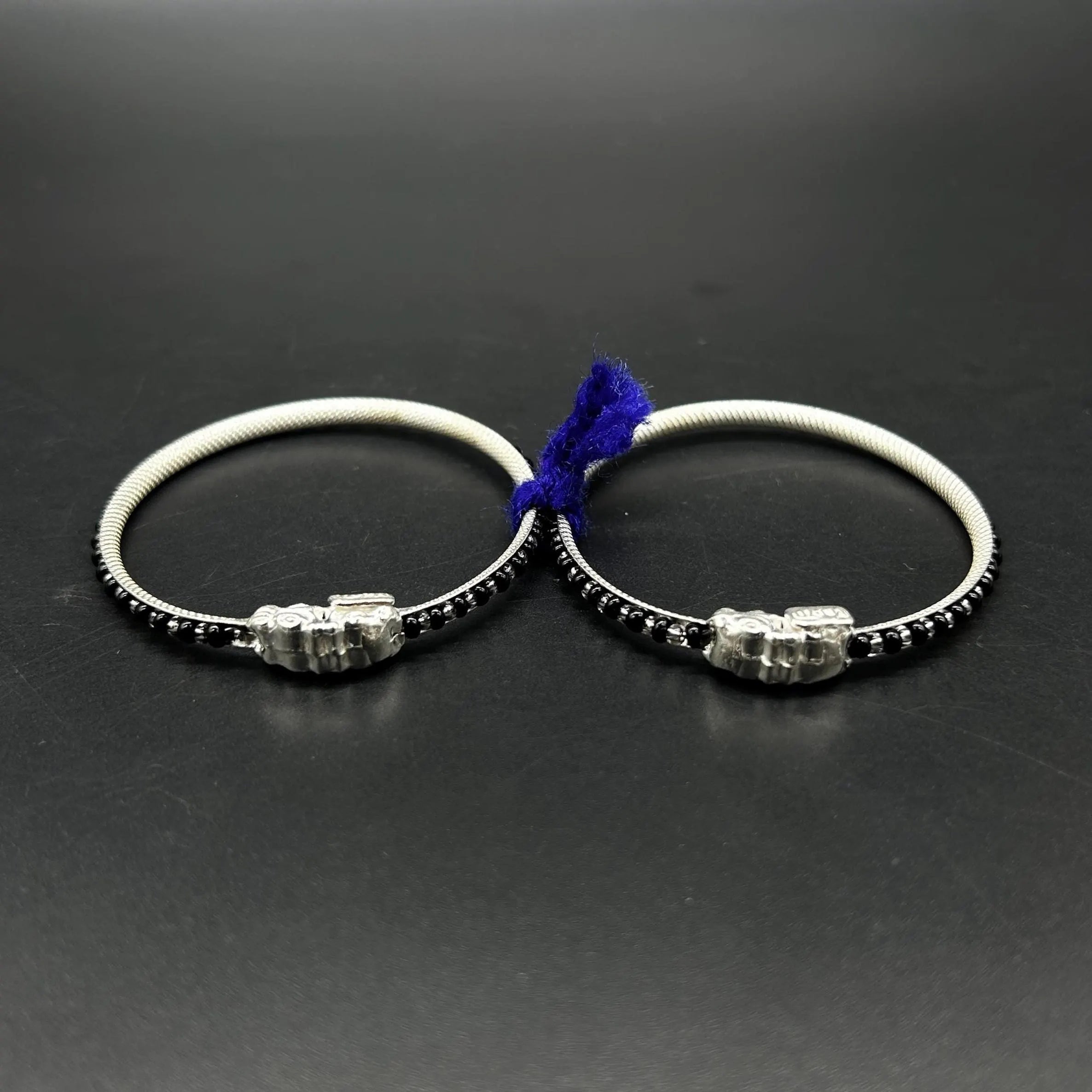 Pure Silver Baby Nazariya Kada Bangle for Baby Boy and Baby Girls