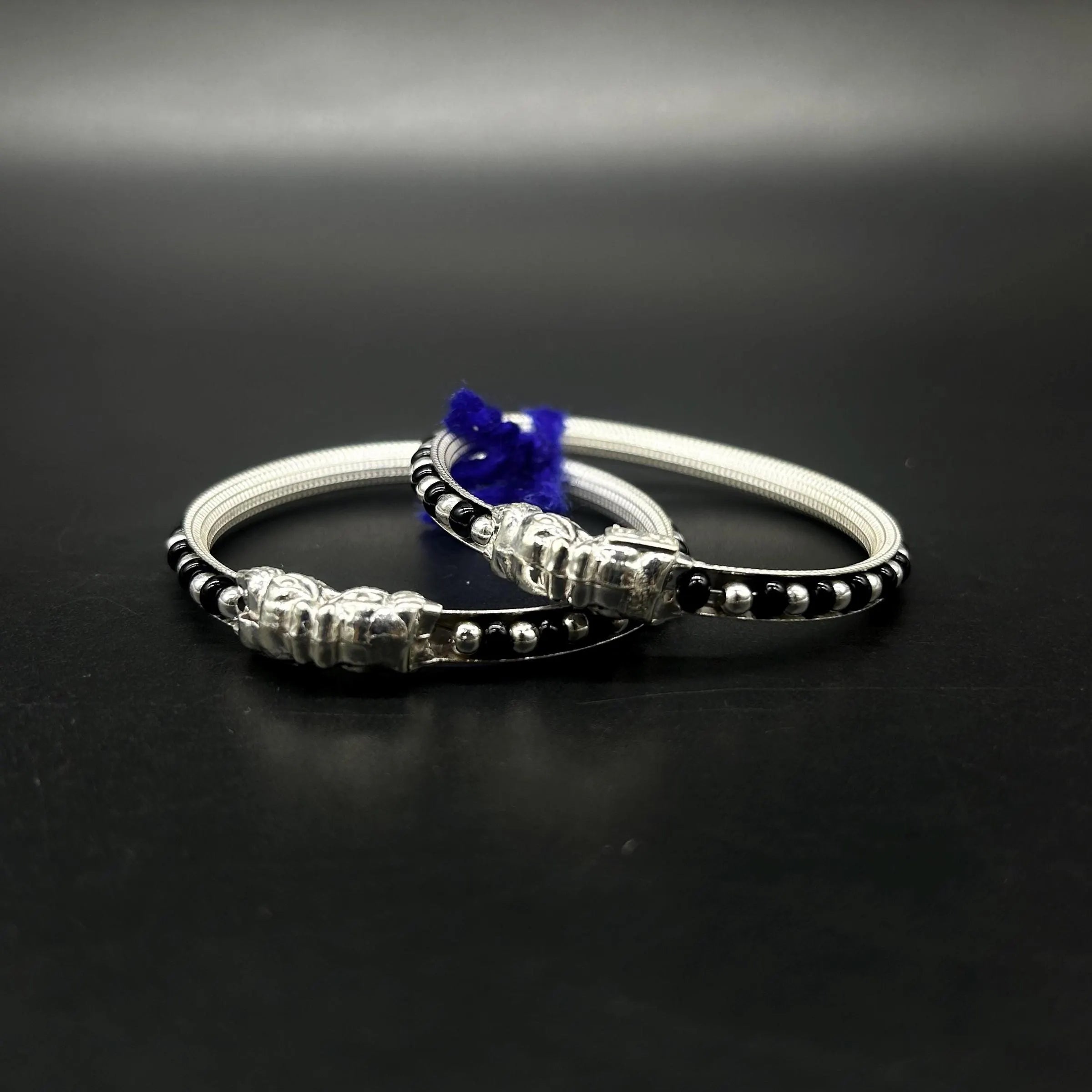 Pure Silver Baby Nazariya Kada Bangle for Baby Boy and Baby Girls