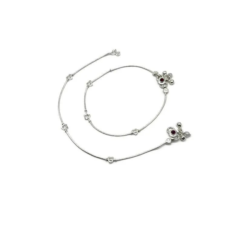 925 Sterling Silver Anklet / Silver Payal / Silver Anklet / Silver Bride Anklet / Silver Payal / Silver Designer Payal