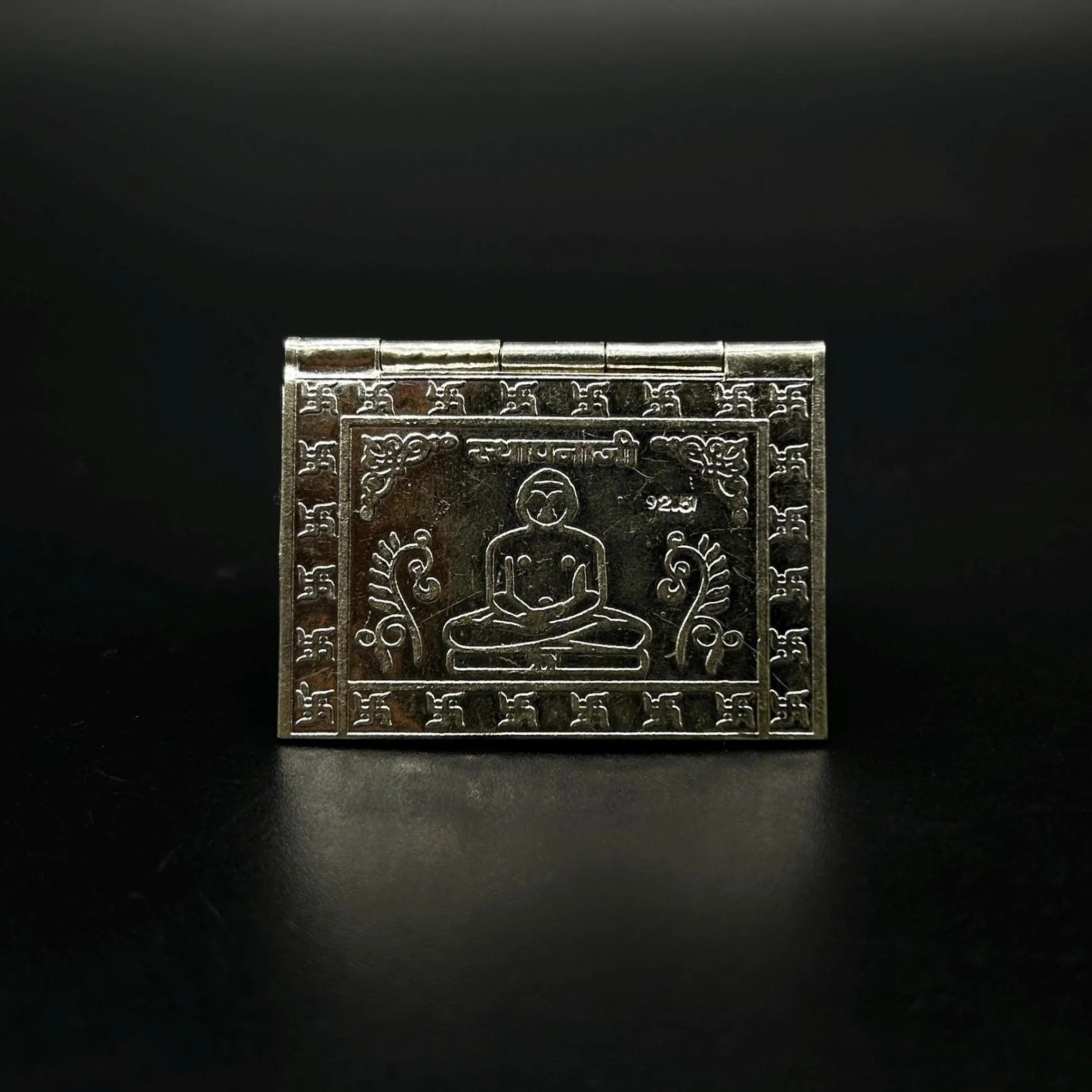 925 sterling silver handmade Divine Navkar Mantra jain mantra, shree sthapna ji namaskar mahamantra 4 page book.