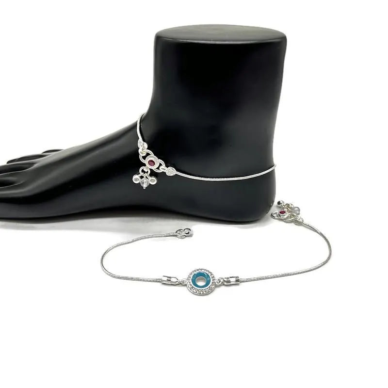 925 Sterling Silver Anklet / Silver Payal / Silver Anklet / Silver Bride Anklet / Silver Payal / Silver Designer Payal