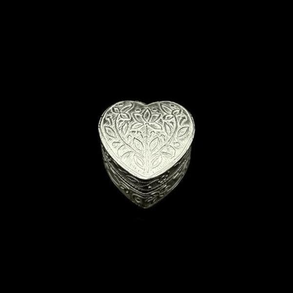 925 sterling silver Heart Trinket Box, kajal box/casket box bridal Heart shape sindhur box collection, container box, eyeliner box gifting.