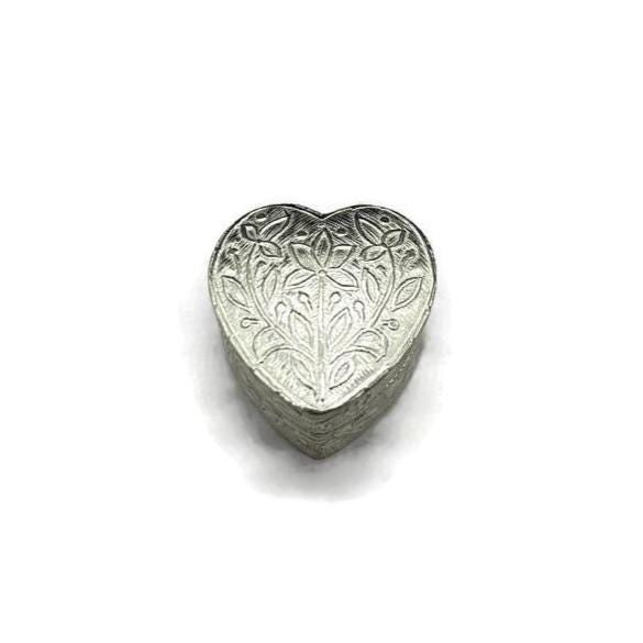 925 sterling silver Heart Trinket Box, kajal box/casket box bridal Heart shape sindhur box collection, container box, eyeliner box gifting.