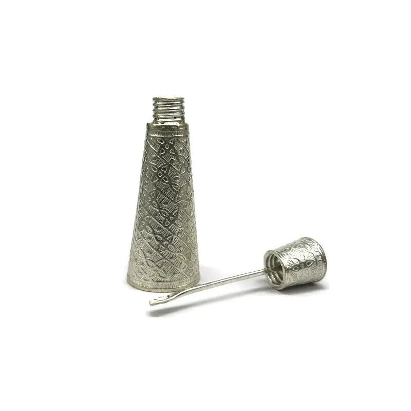 925 sterling silver , kajal box/casket box bridal Round shape sindhur box collection, container box, eyeliner box gifting.