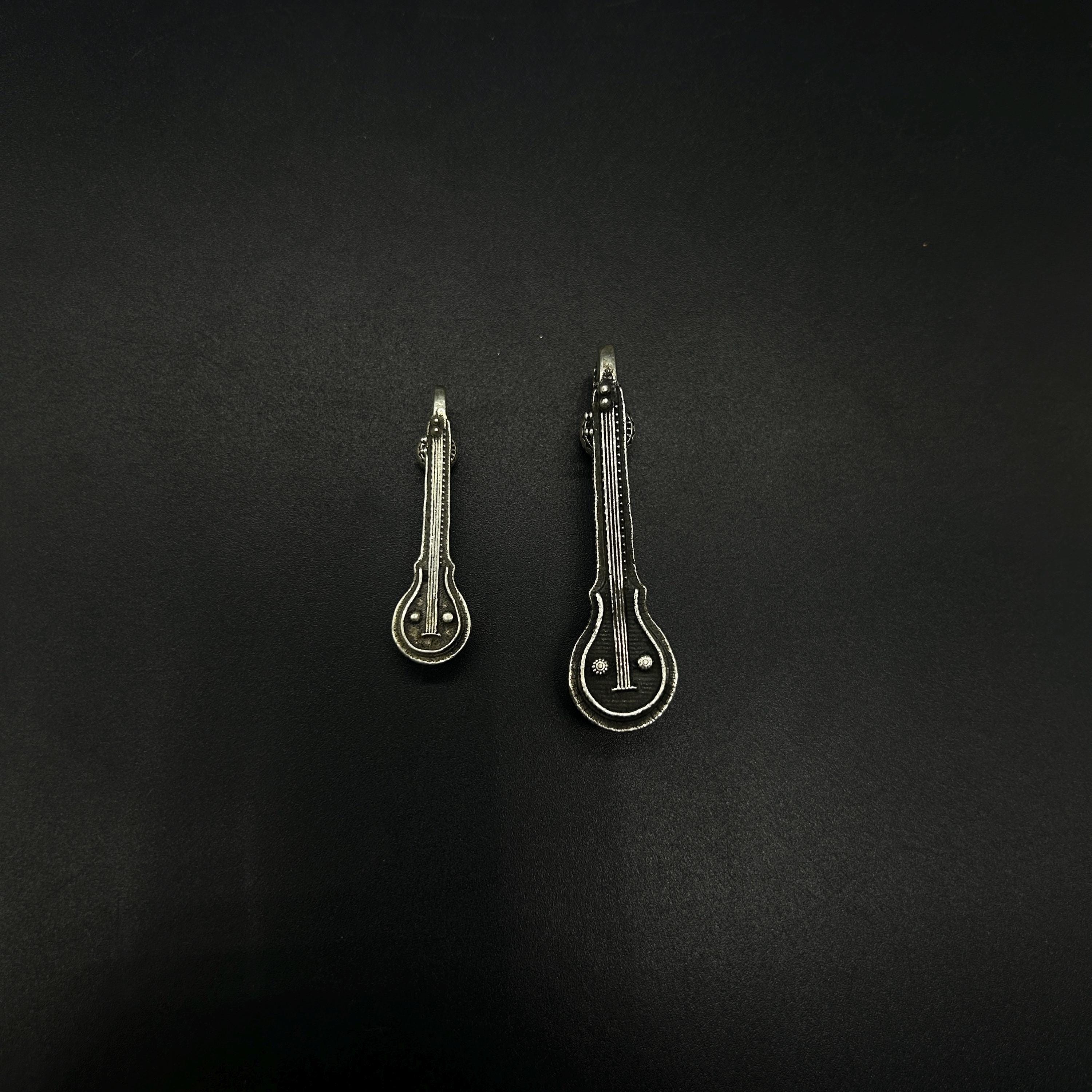 925 Sterling Silver Saraswati Vina (Veena).