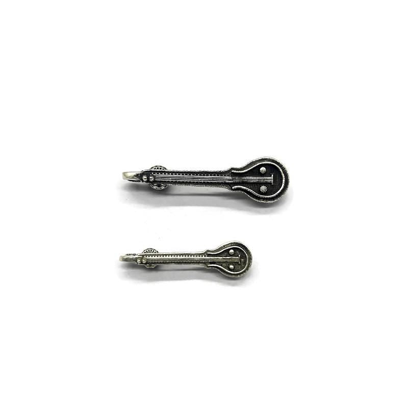 925 Sterling Silver Saraswati Vina (Veena).