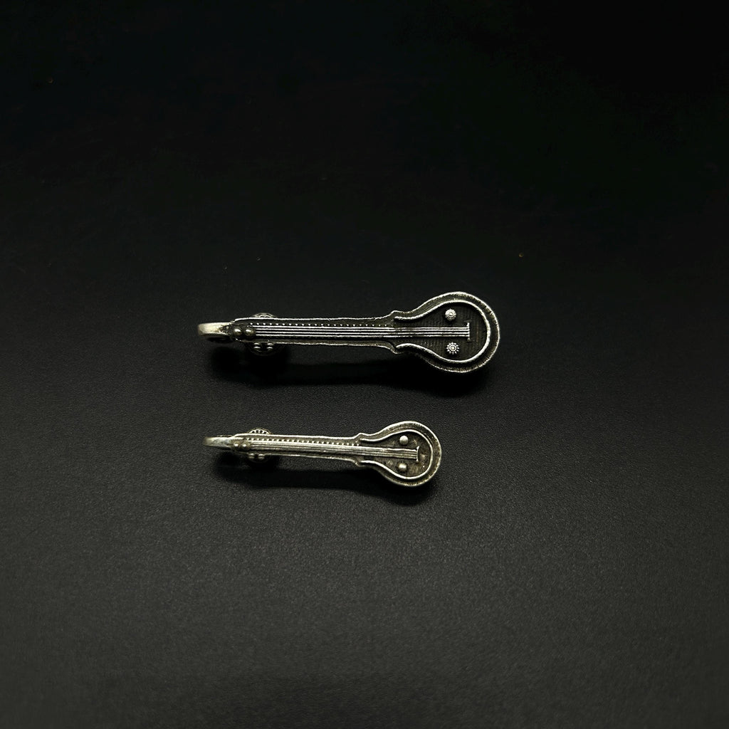 925 Sterling Silver Saraswati Vina (Veena).