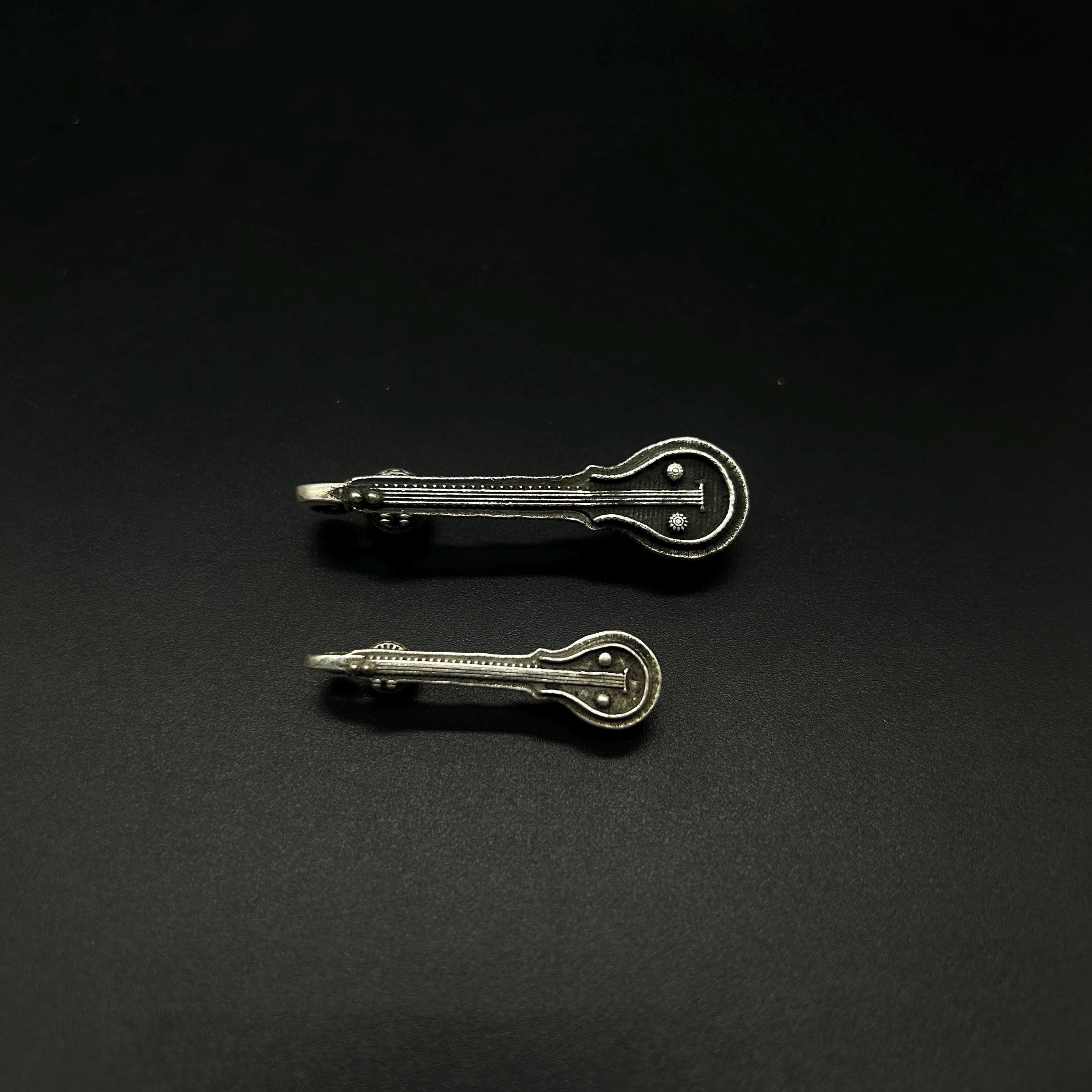 925 Sterling Silver Saraswati Vina (Veena).
