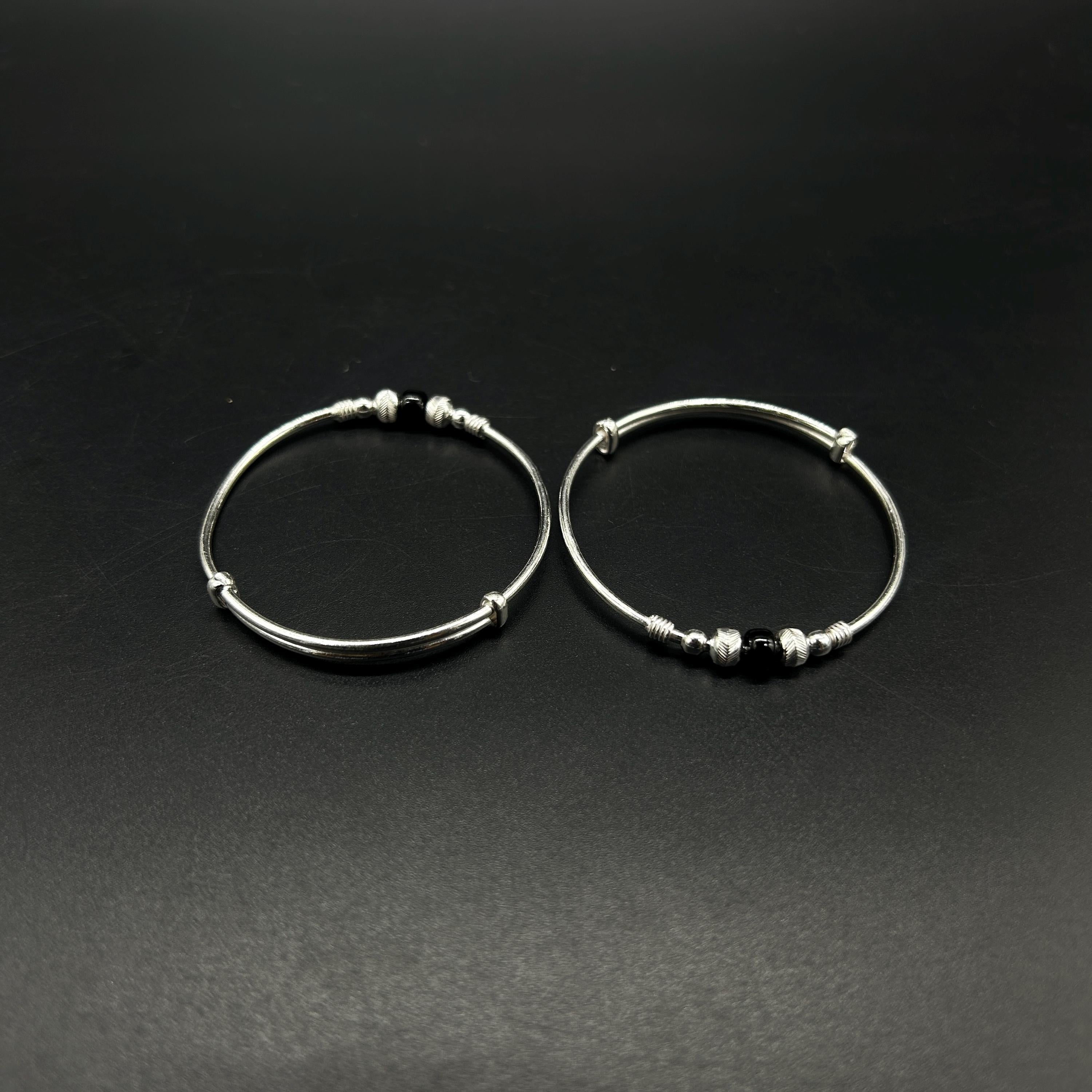 925 Sterling-Silver Baby Nazariya Kada Bangle for Baby Boy and Baby Girls